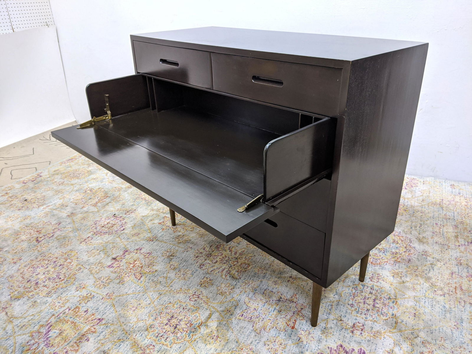 DUNBAR Desk Dresser Cabinet. Drop front desk section. R (1 of 20)