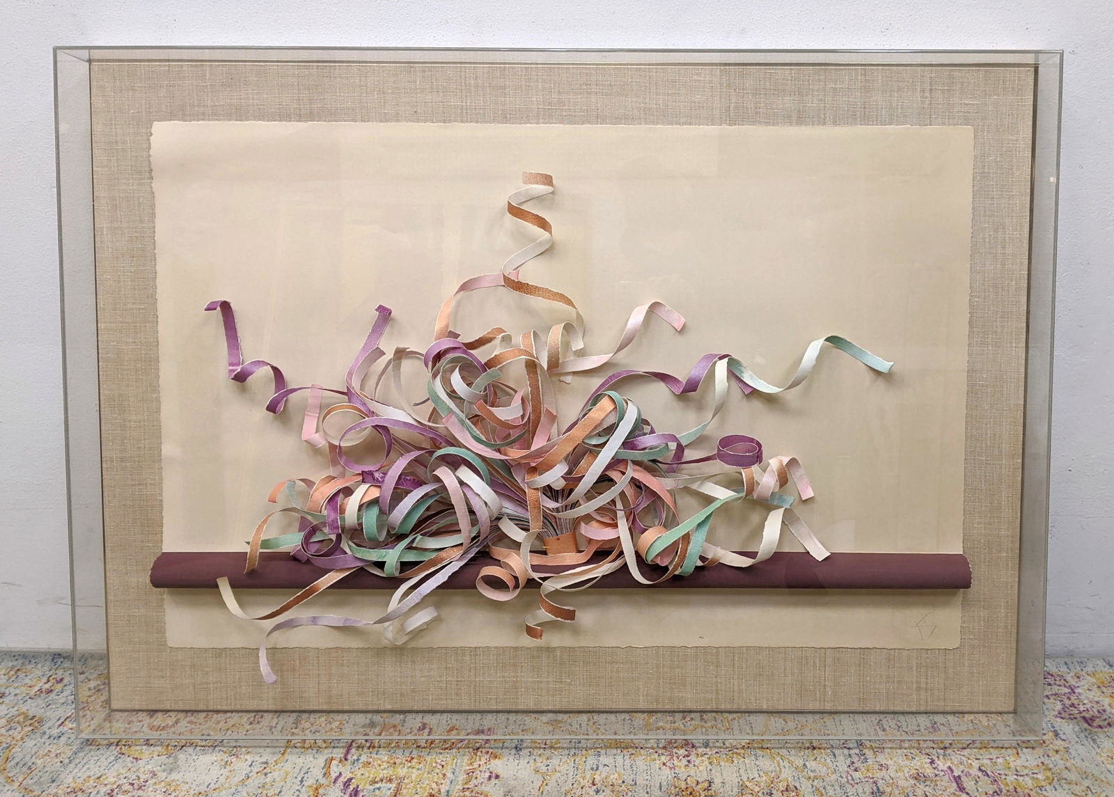 GREG COPELAND 80's Paper Art. Colored & Curled Paper Ri (1 of 15)