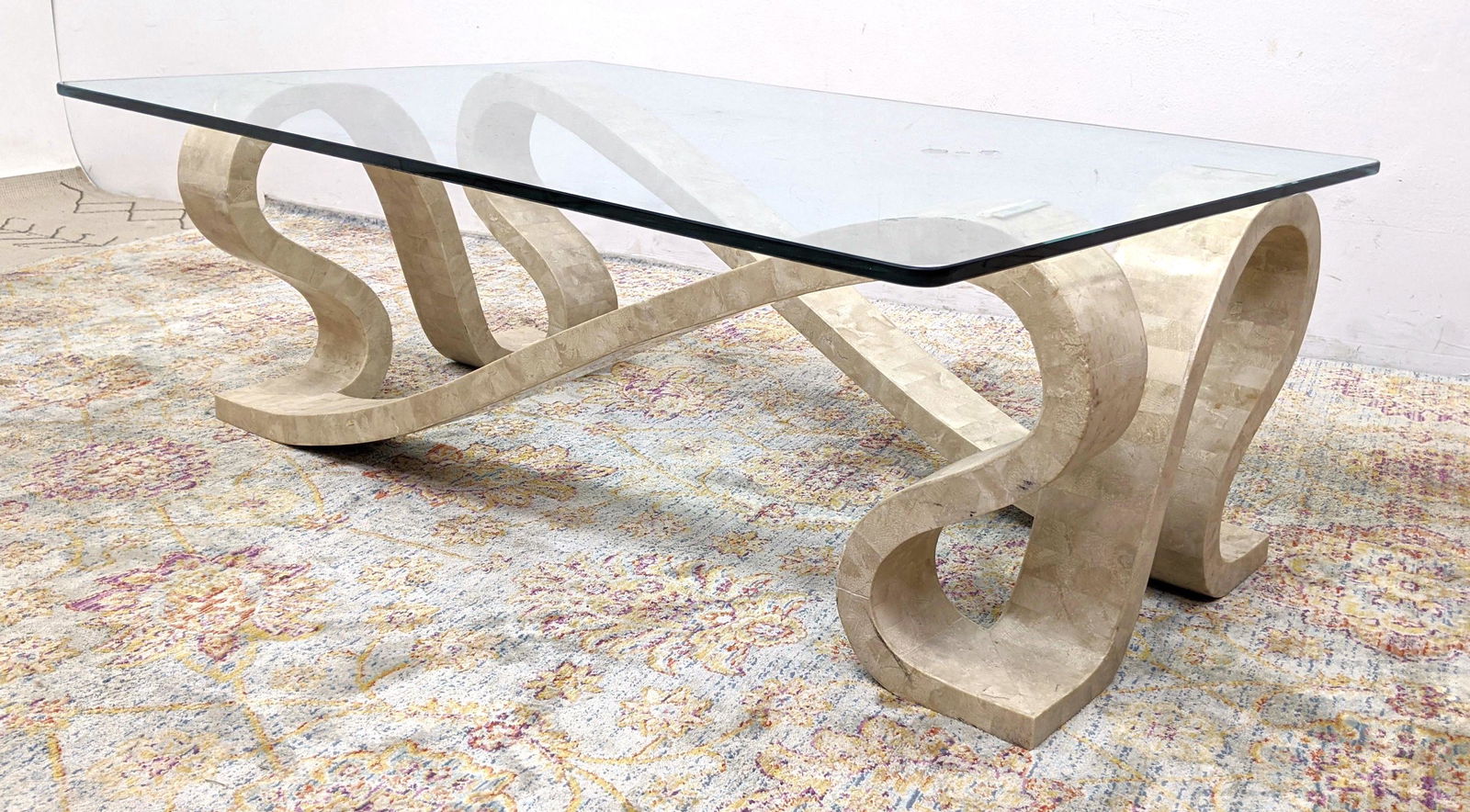 Maitland Smith Style Coffee Cocktail Table. Tessellated (1 of 9)