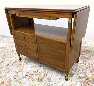 JOHN WIDDICOMB American Modern Rolling Bar Cart. Servi (1 of 17)