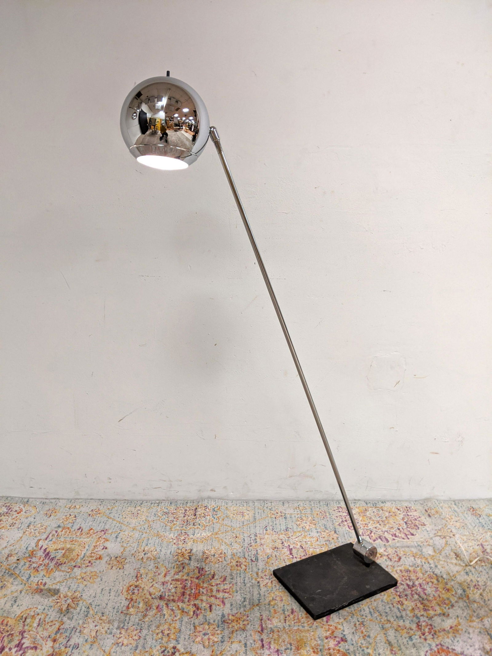 Sonneman Modernist Chrome Ball Floor Lamp. Pivot mechan (1 of 13)