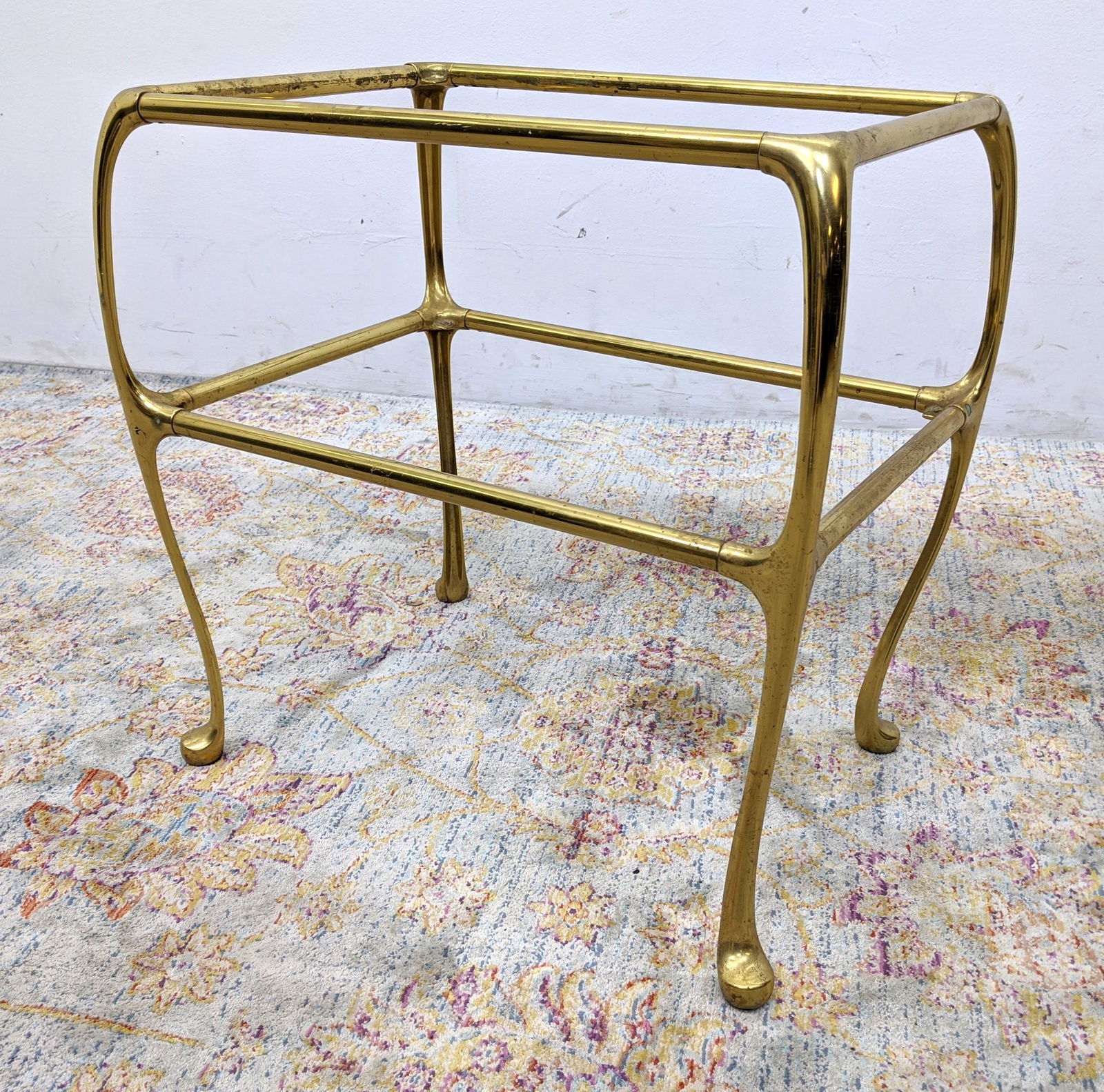 Brass Art Nouveau style Side Table. Italian Modern. (1 of 16)