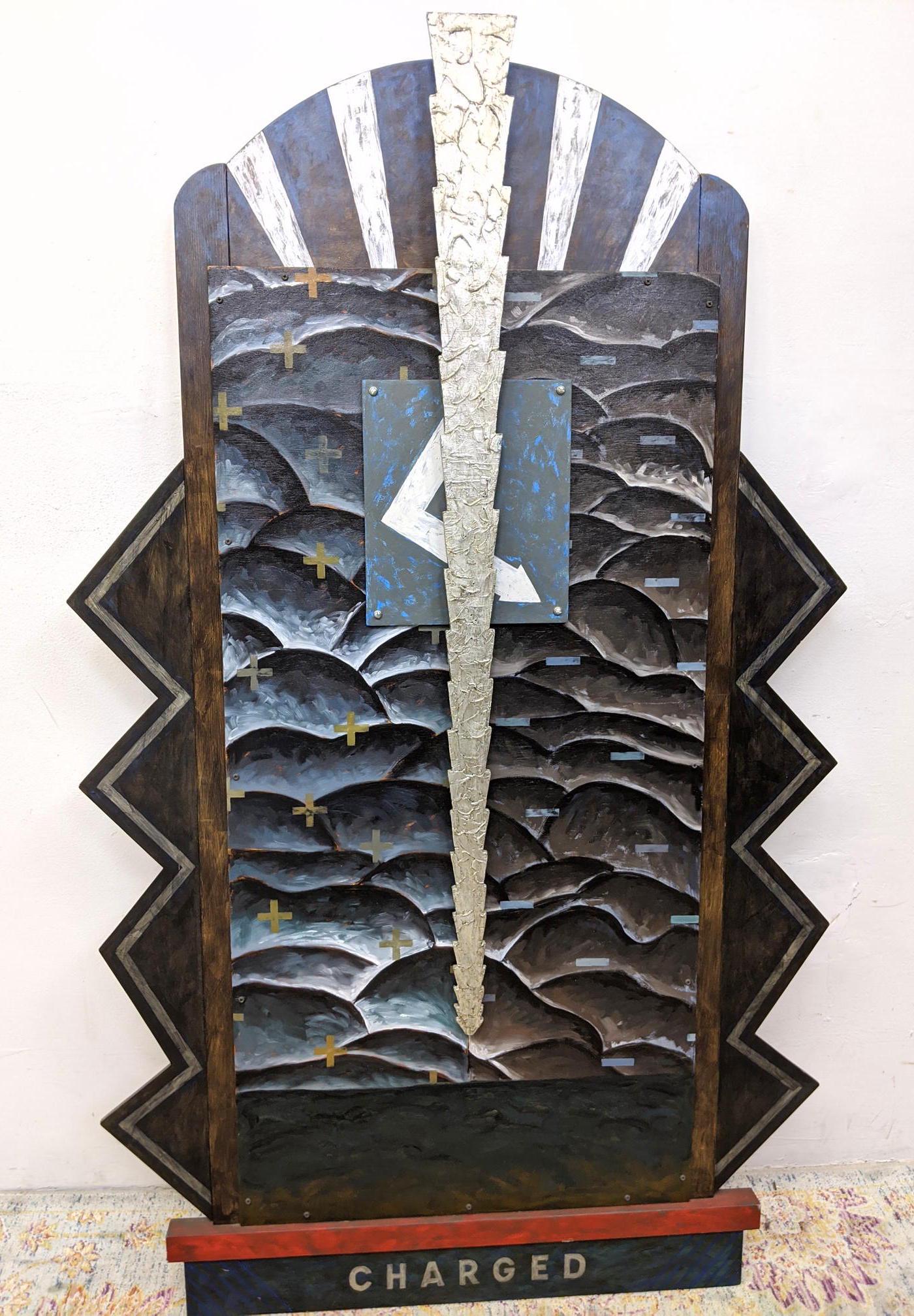 Large BENJAMIN LONG Mixed Medium Wall Sculpture. Folk A (1 of 10)
