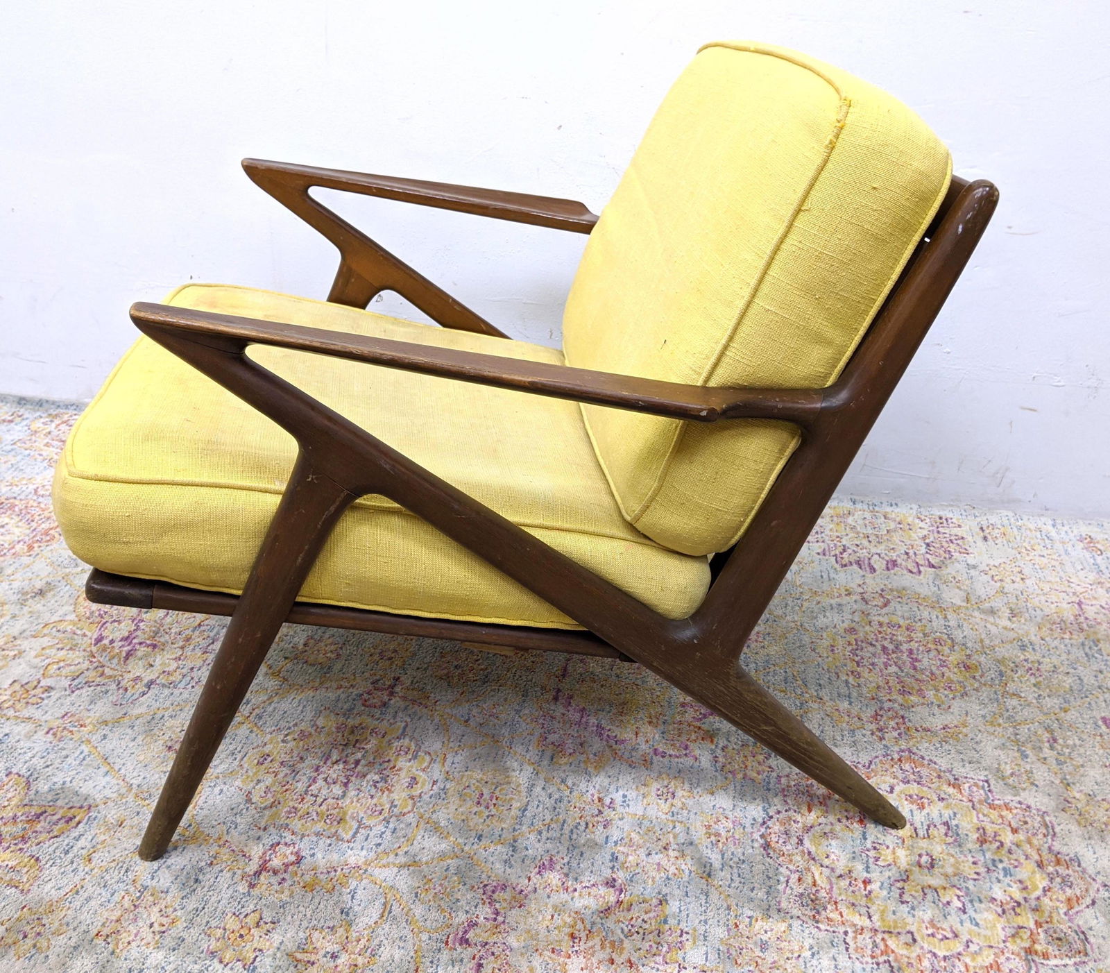 POUL JENSEN Z Lounge Chair. Modernist Stylish Angular F (1 of 17)