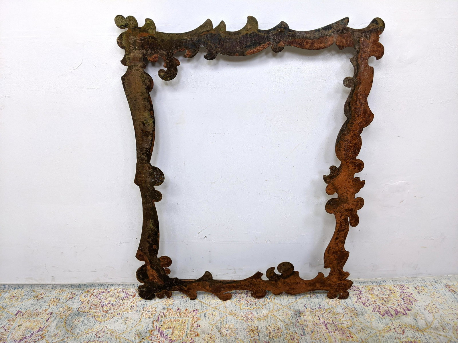 Decorative Iron Mirror Frame. Fancy cut design. (1 of 5)