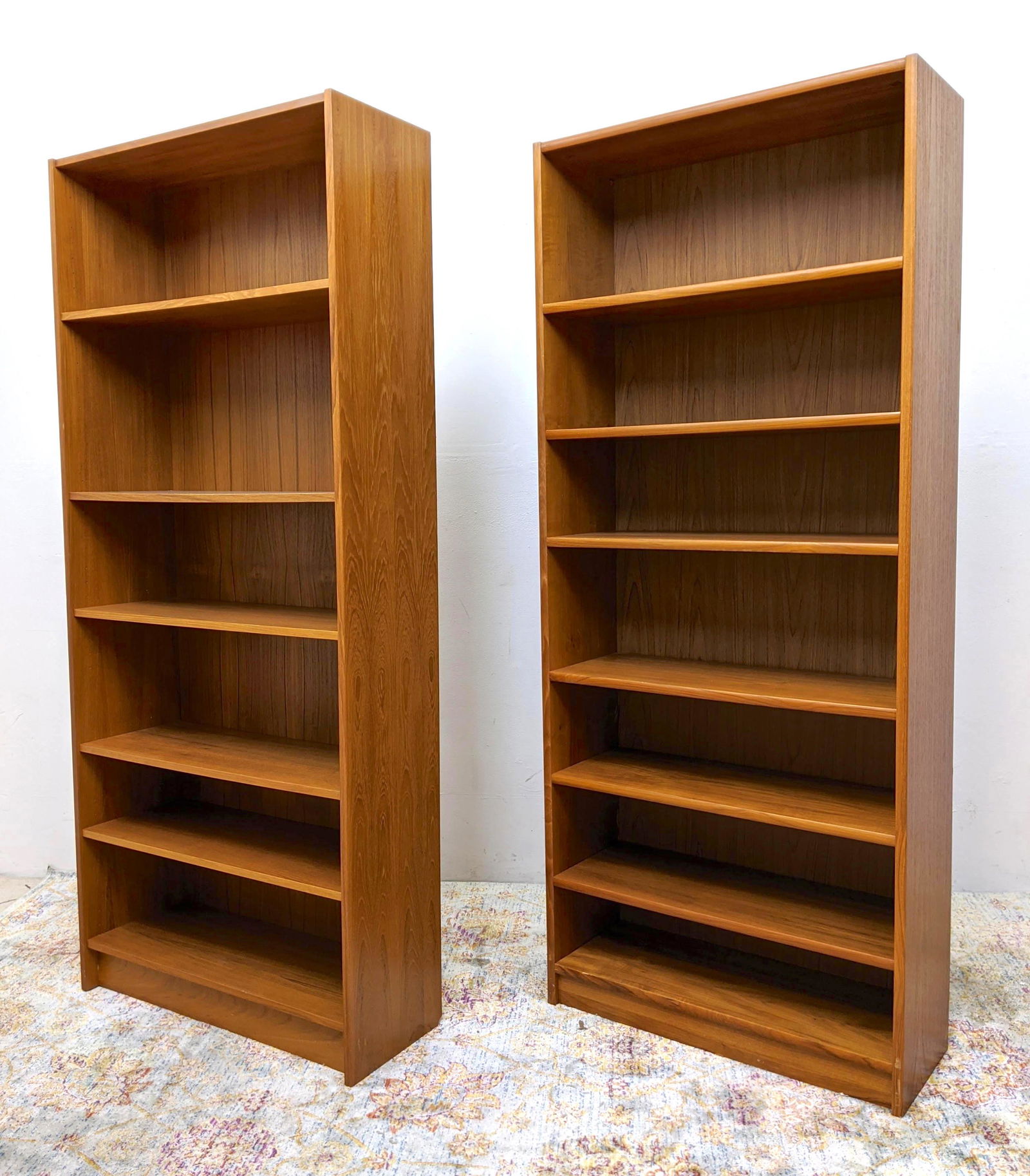 Pair Danish Modern Teak Bookcases. DOMINO (1 of 11)