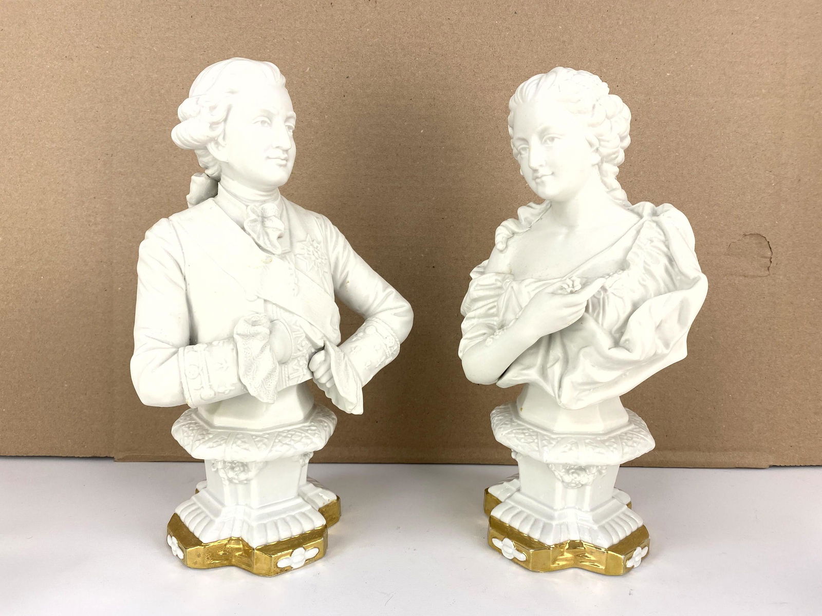 Pr Vintage Bisque Portrait Busts Figures. Sculptures. S (1 of 8)