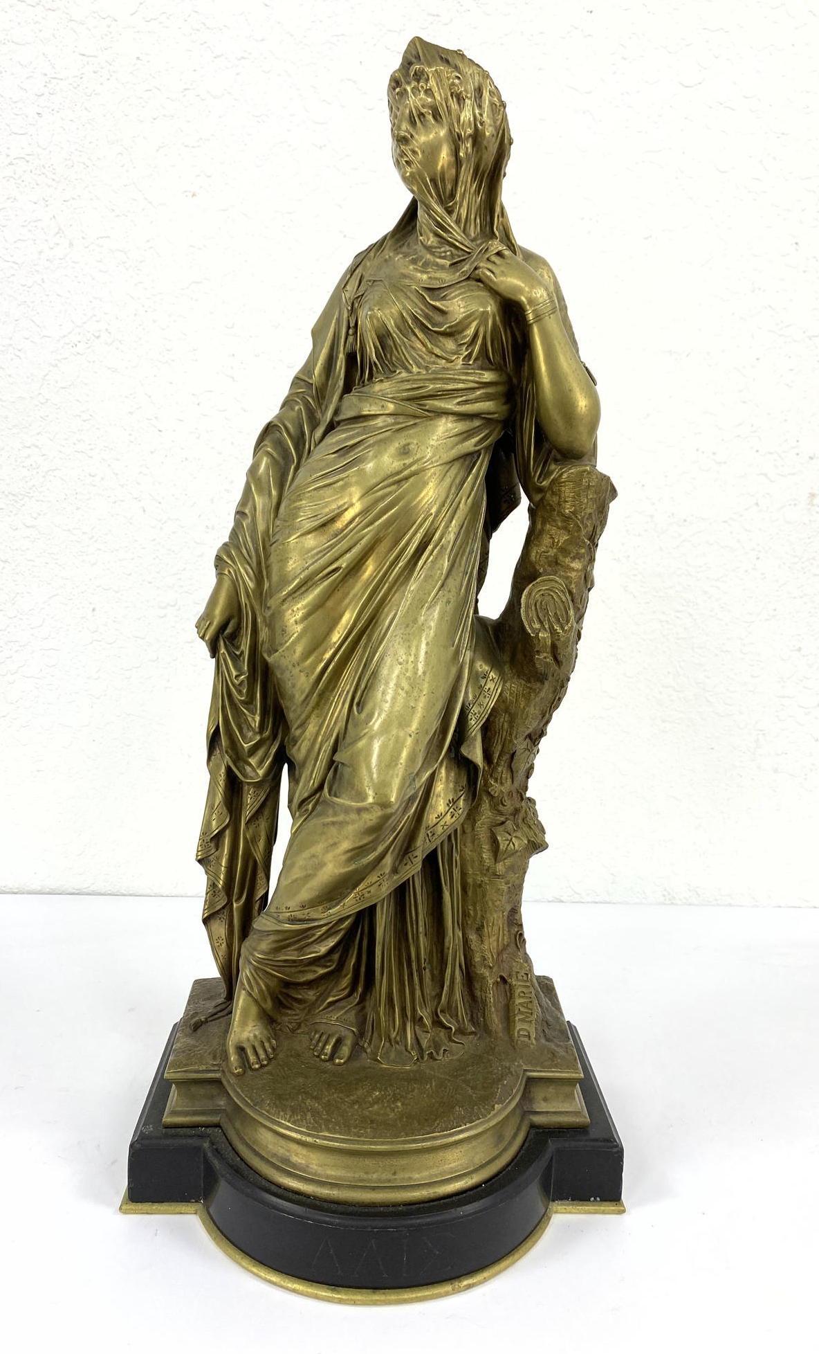 DESIRE PIERRE LOUIS MARIE Bronze Sculpture.  Signed. Fi (1 of 13)
