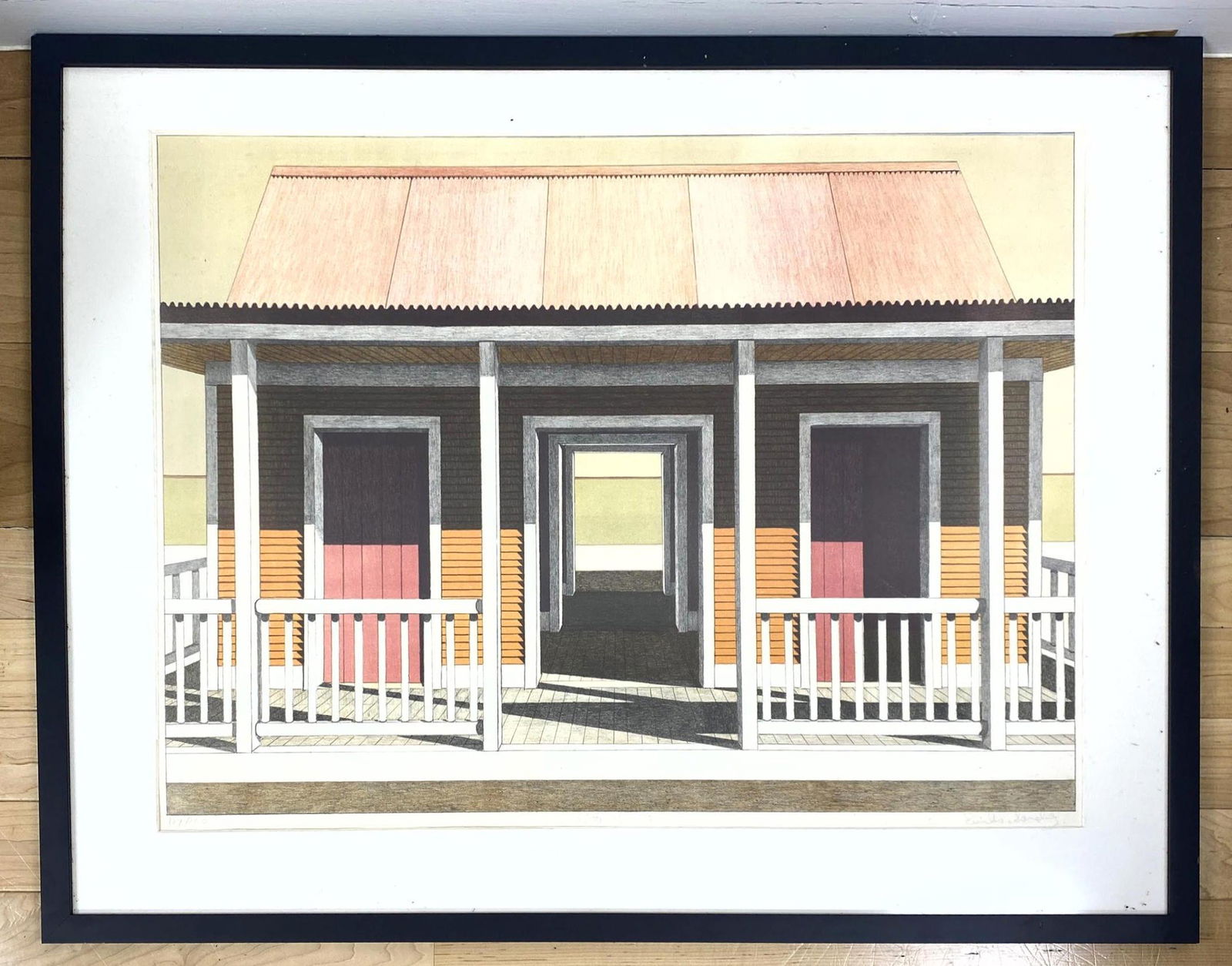 EMILIO SANCHEZ Lithograph Print.  Signed and numbered 1 (1 of 8)