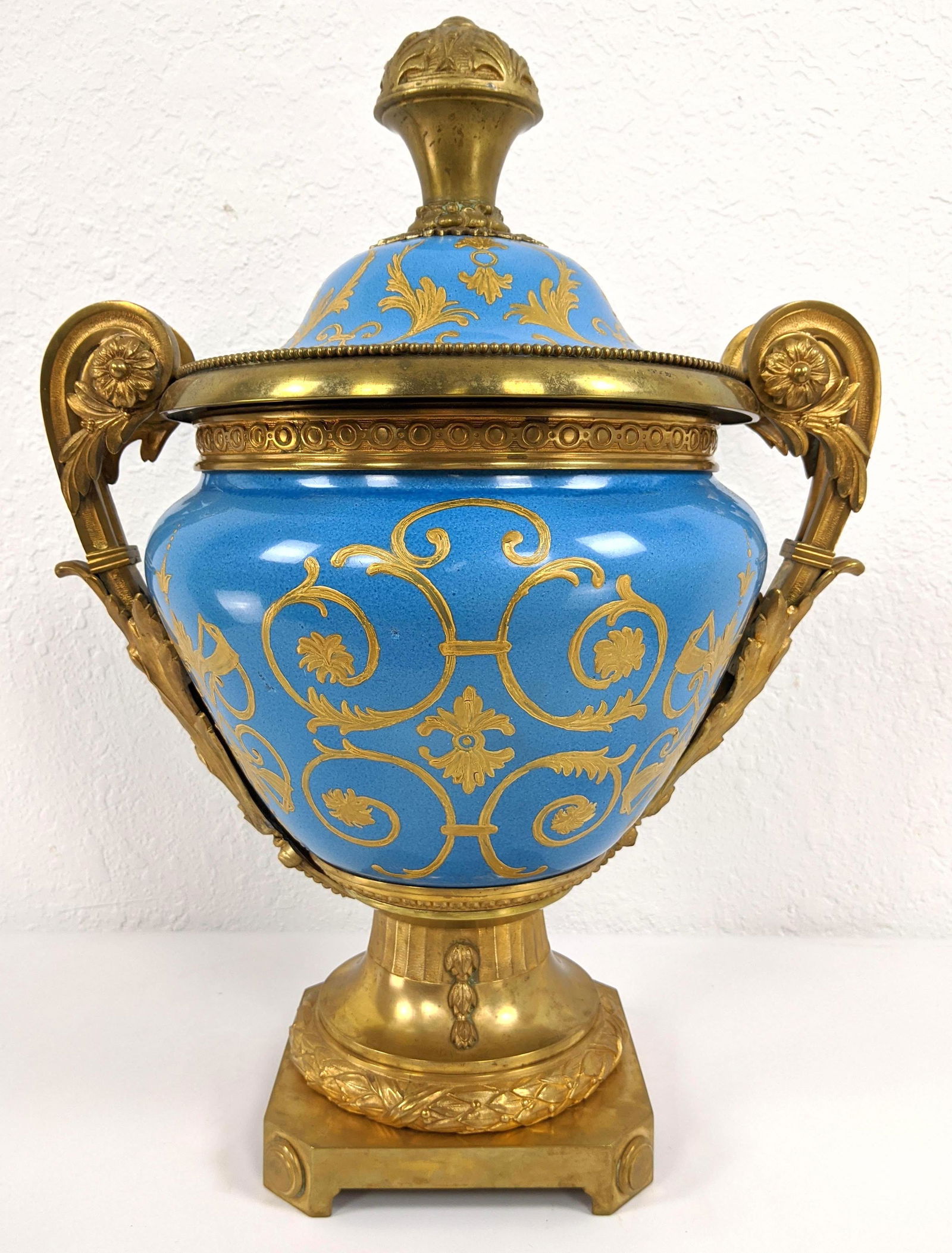 SEVRES French Porcelain Ormolu Mounted Urn. Elaborate b (1 of 17)