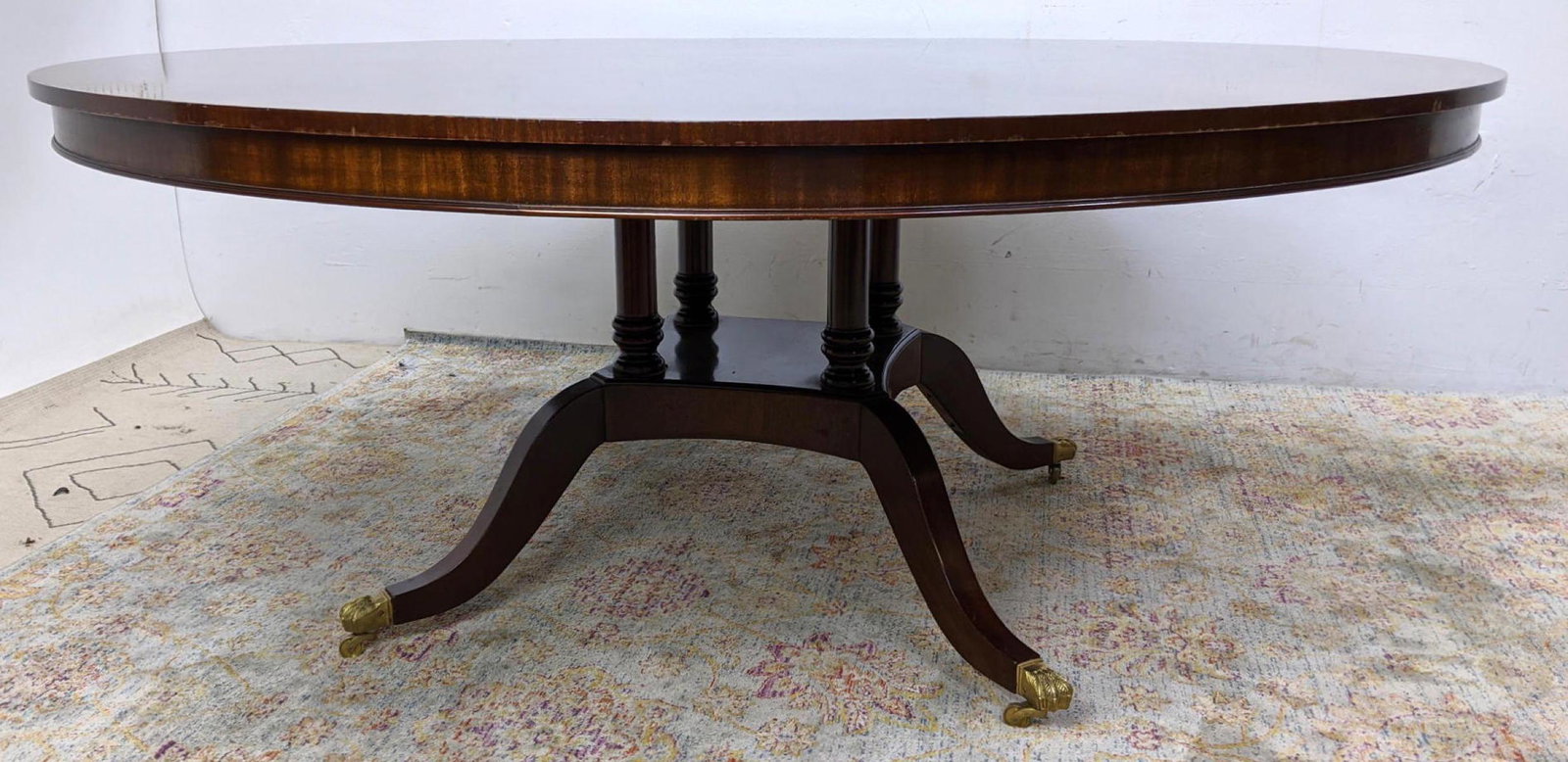 Oversized English Mahogany Round Table. Dining Table. D (1 of 13)