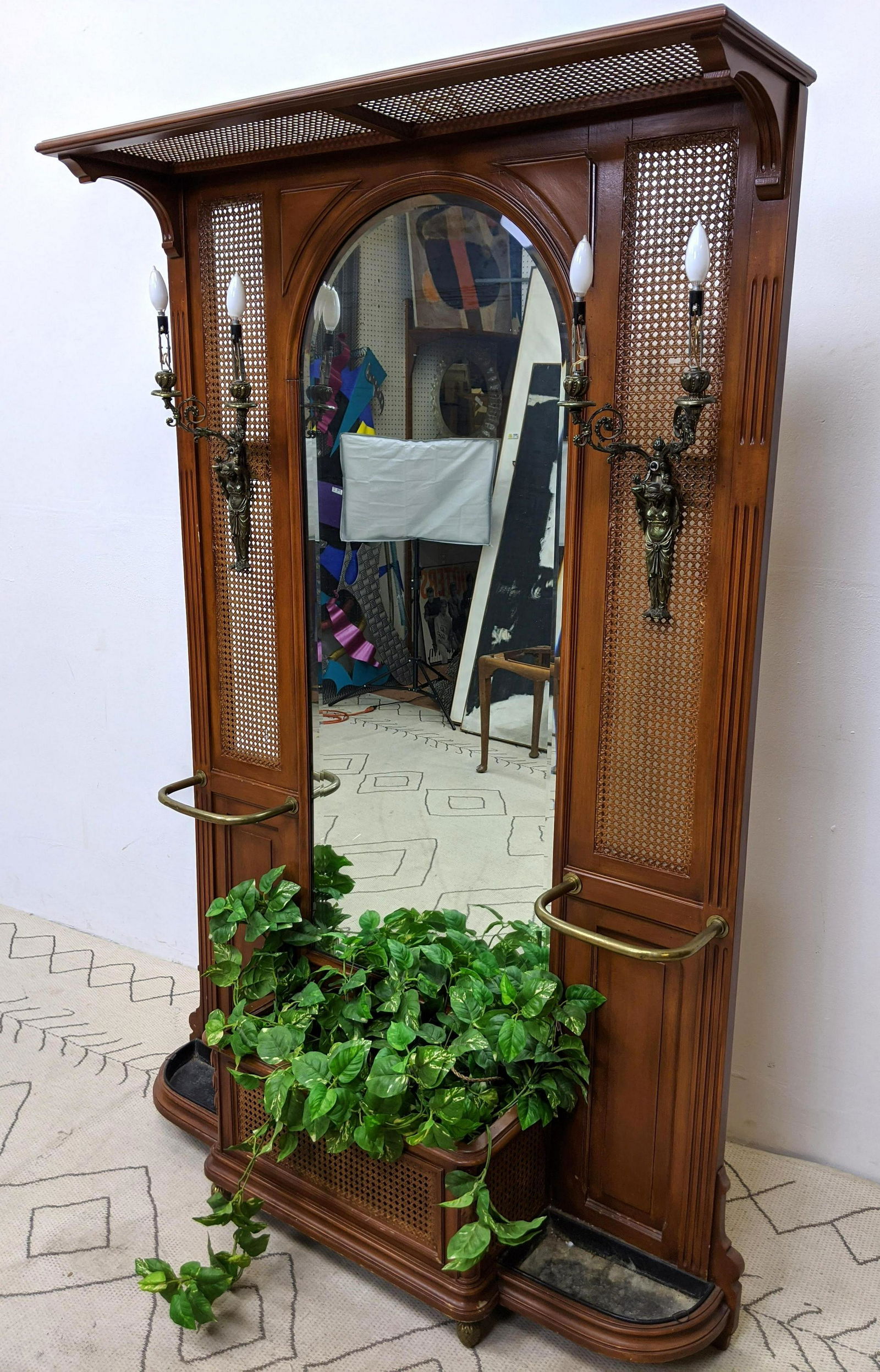 Decorative Mirrored Hall Rack Umbrella Stand.  Cane des (1 of 16)