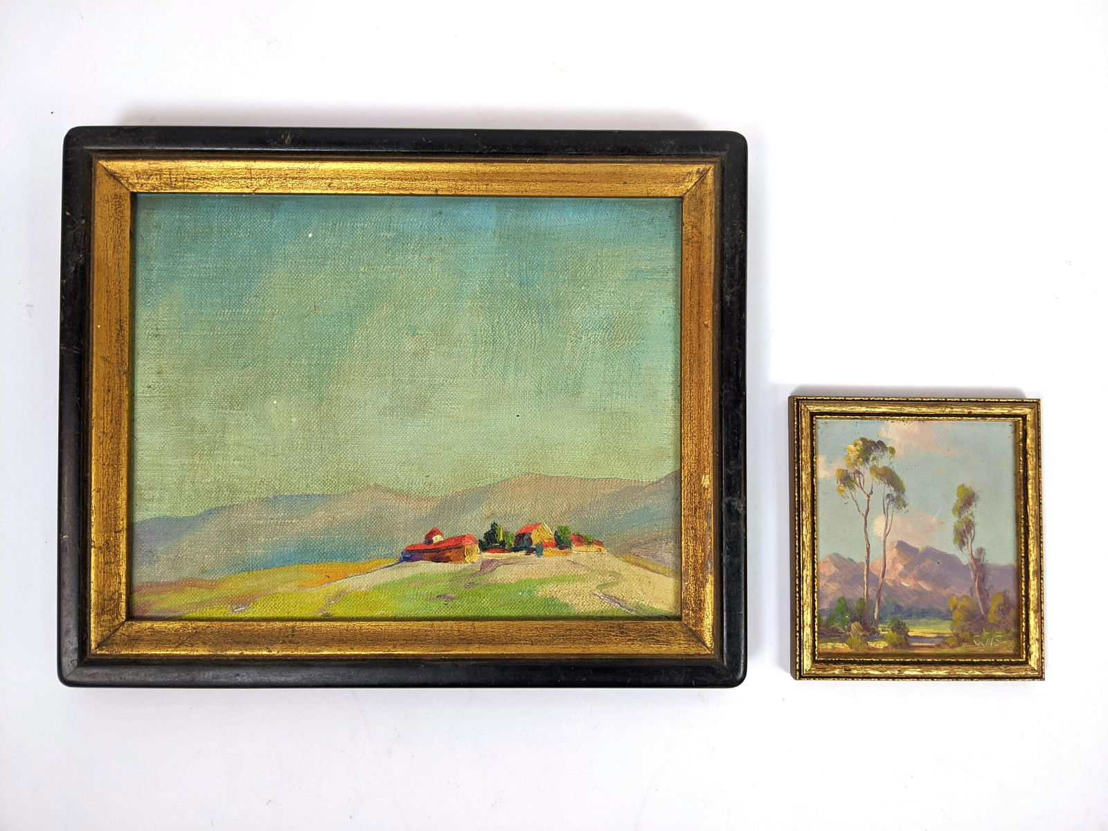 2pcs Small California Oil Painting on Panel.  Smallest (1 of 9)