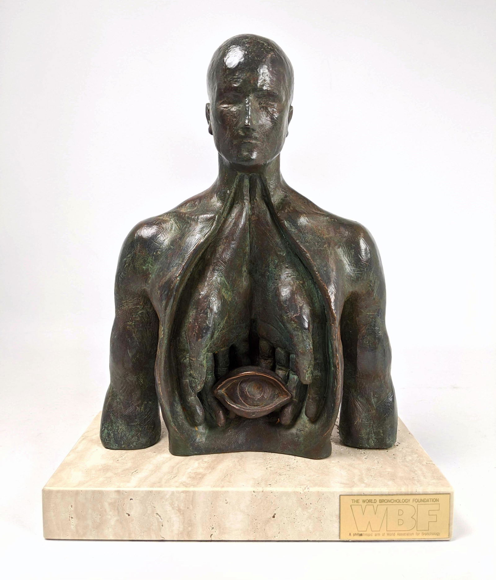 Lorenzo Quinn Bronze Surrealist Bust Sculpture (1 of 13)