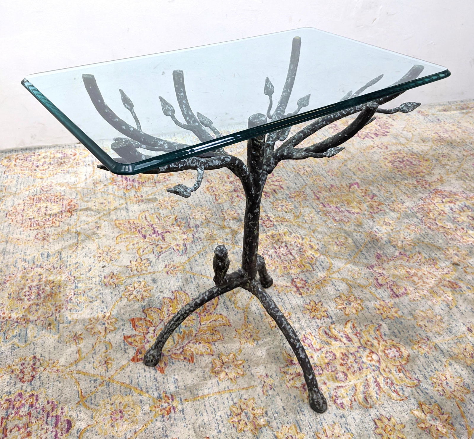 Ilana Goor  Style Occasional Side Table. Iron and Glass (1 of 11)