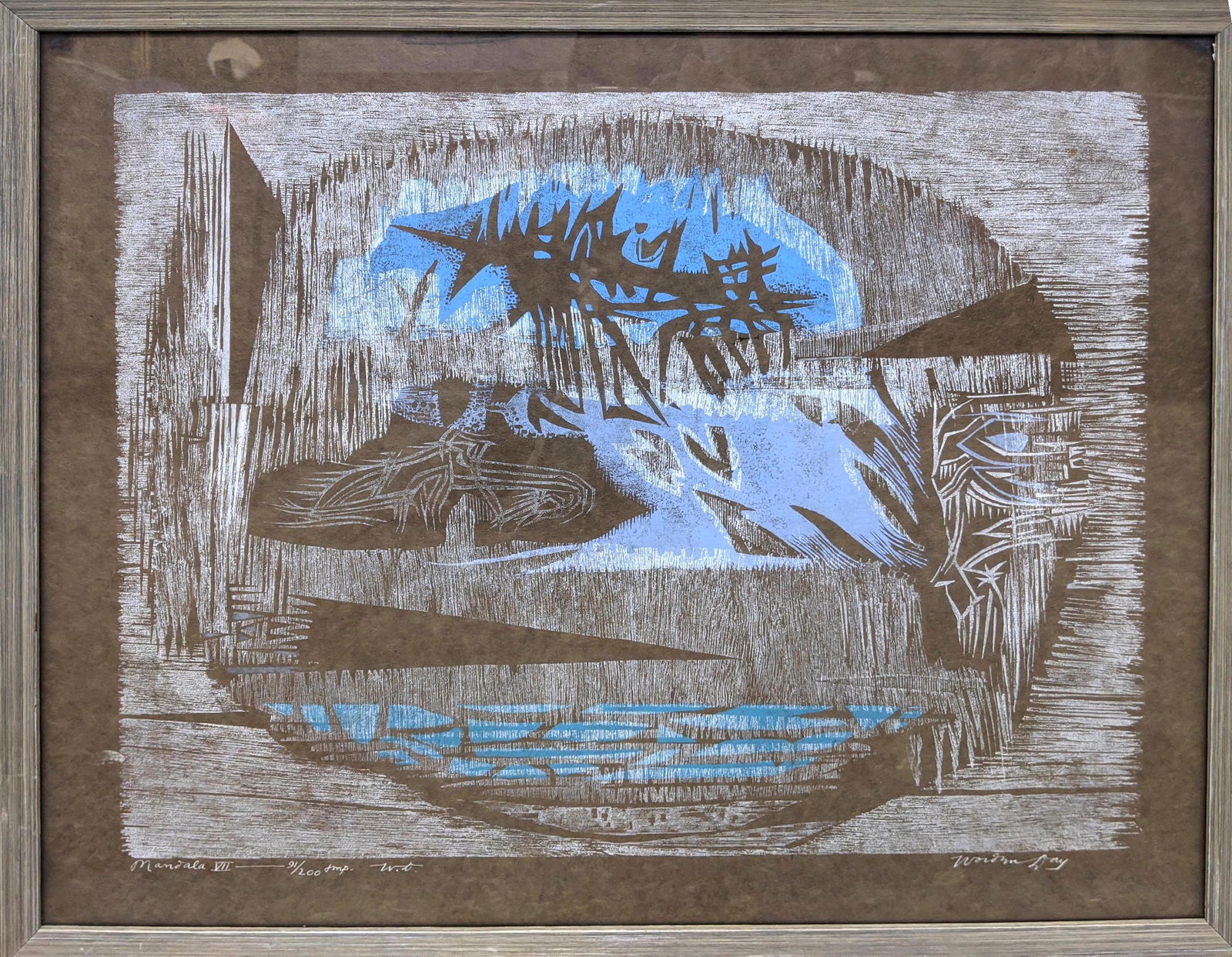 Worden Day modernist print and blue and white pallet (1 of 10)