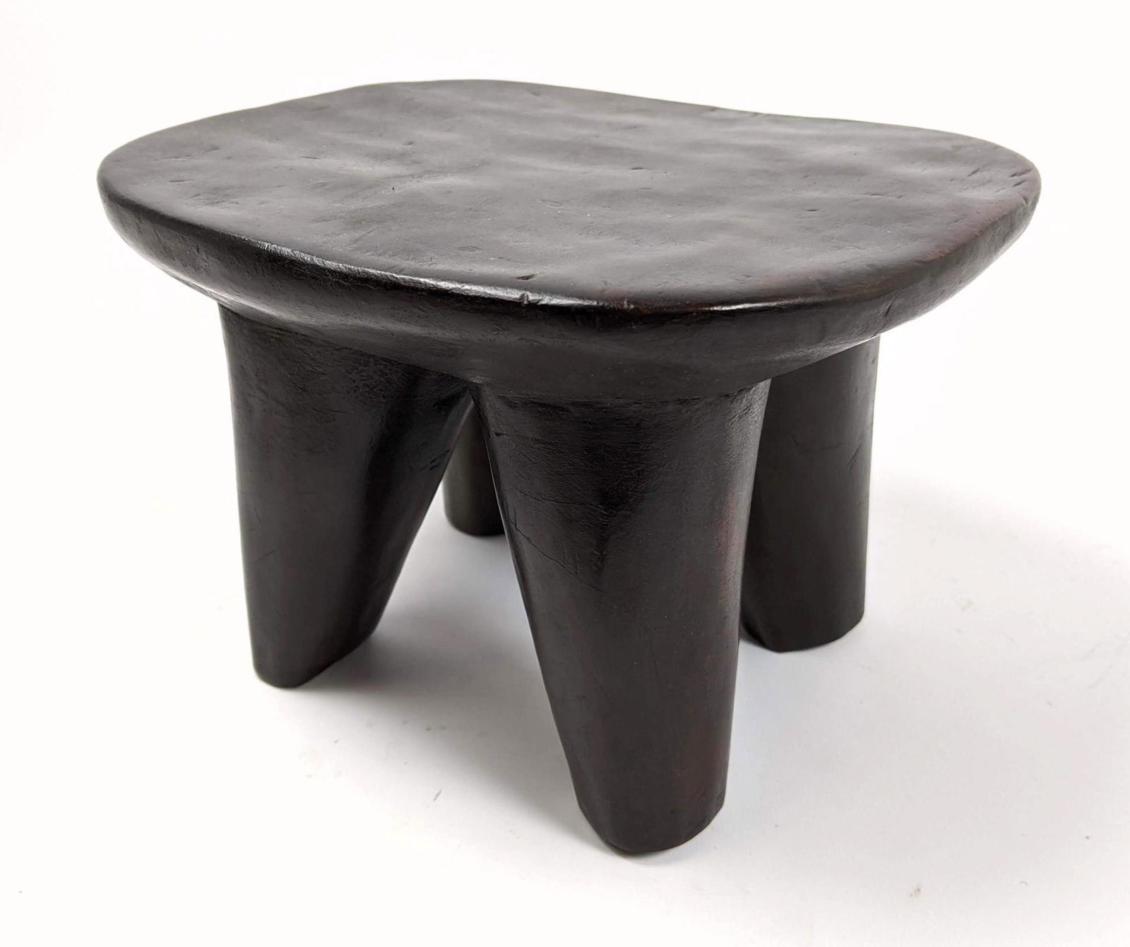 Primitive Carved Wood Senufo style Wood Small Foot Stoo (1 of 8)