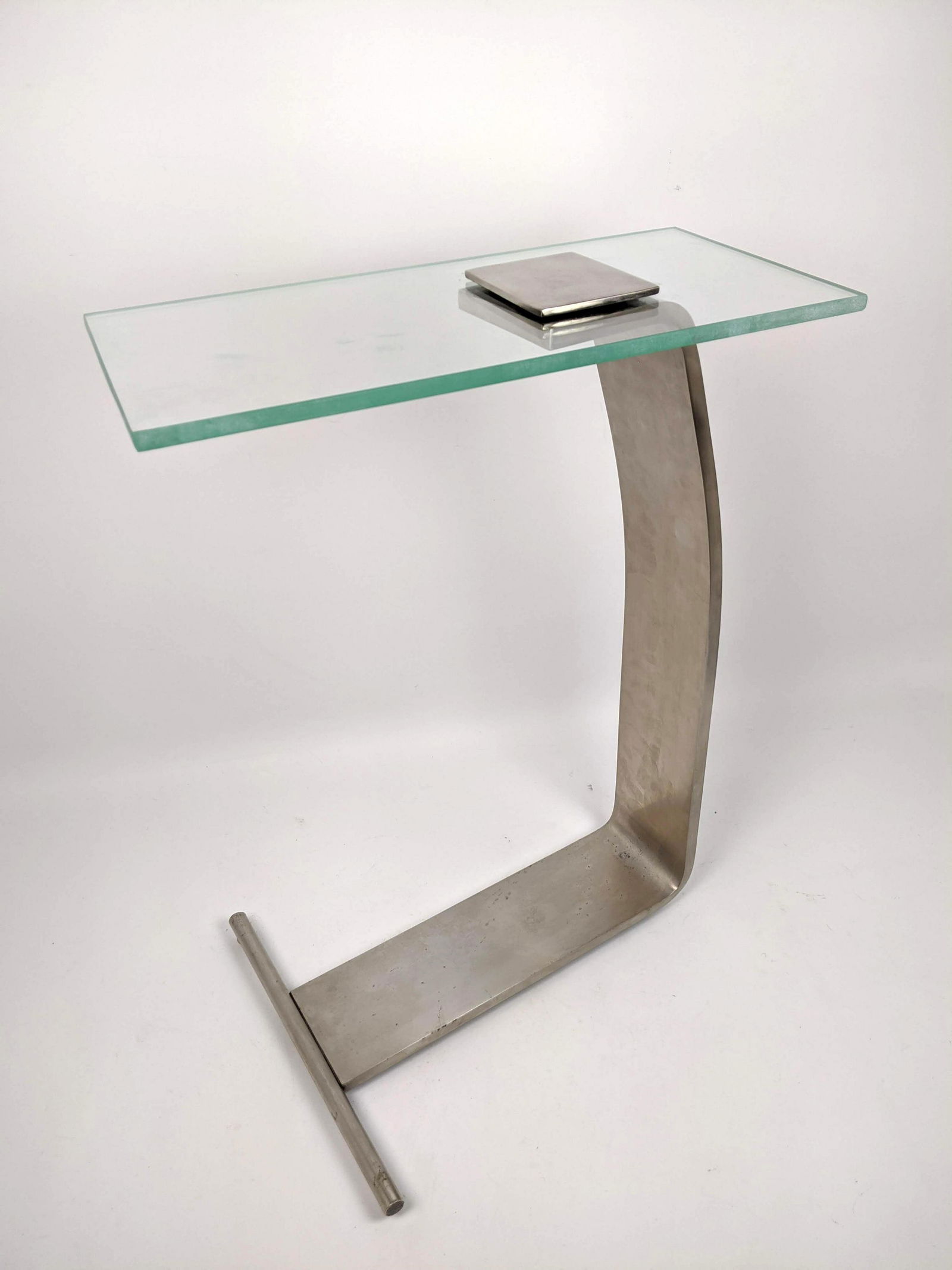 DIA Design Institute of America Glass Chrome Side Table (1 of 8)