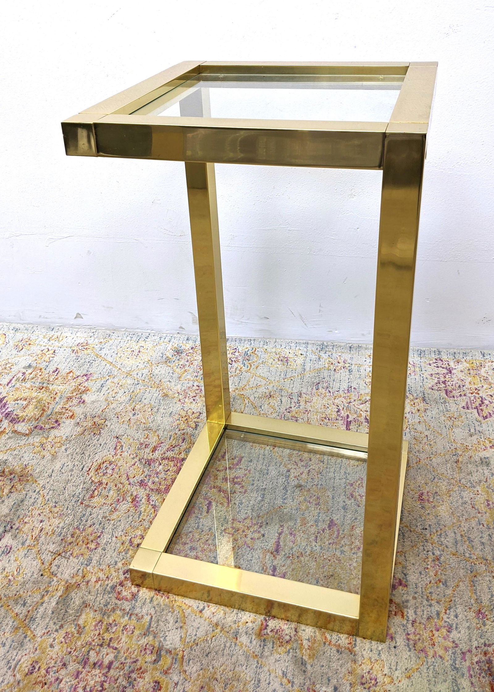 DIA style Gold Tone Display Stand Open Pedestal. Two le (1 of 4)