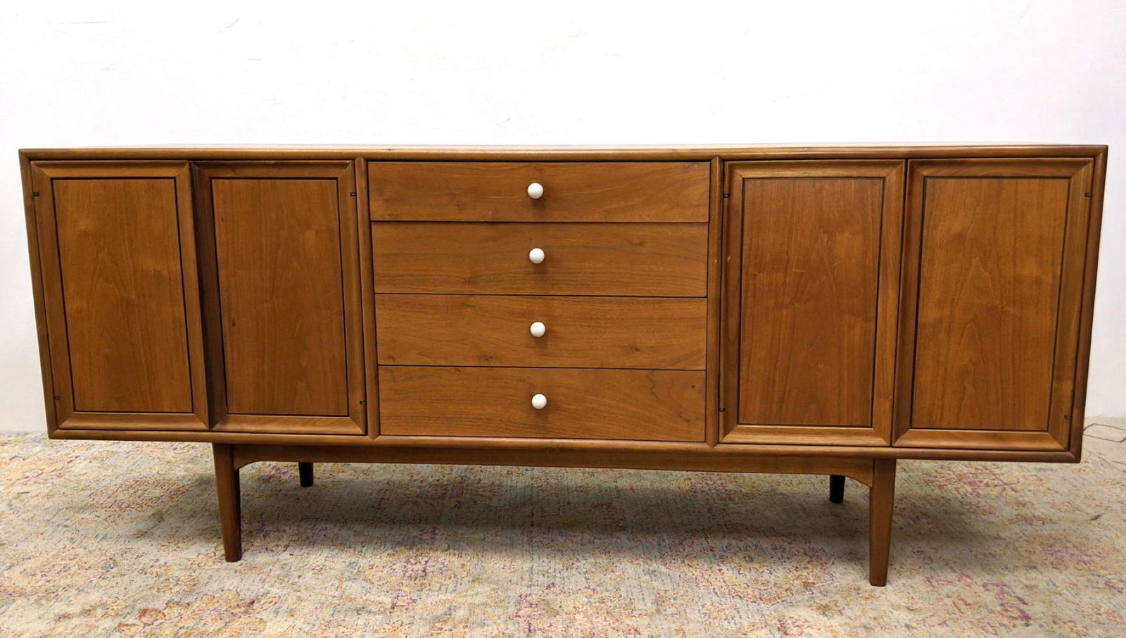 Declaration by DREXEL Walnut Credenza Dresser. Raised o (1 of 18)