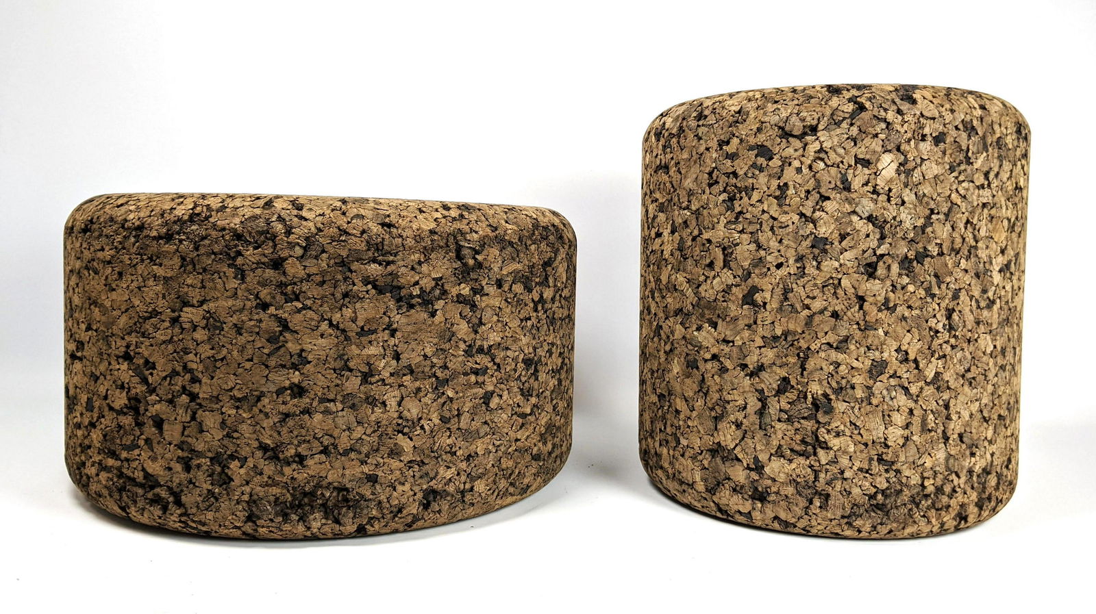 2pc MOOOI CORKS Cork Pedestals Stools. Two Sizes. Paper (1 of 14)