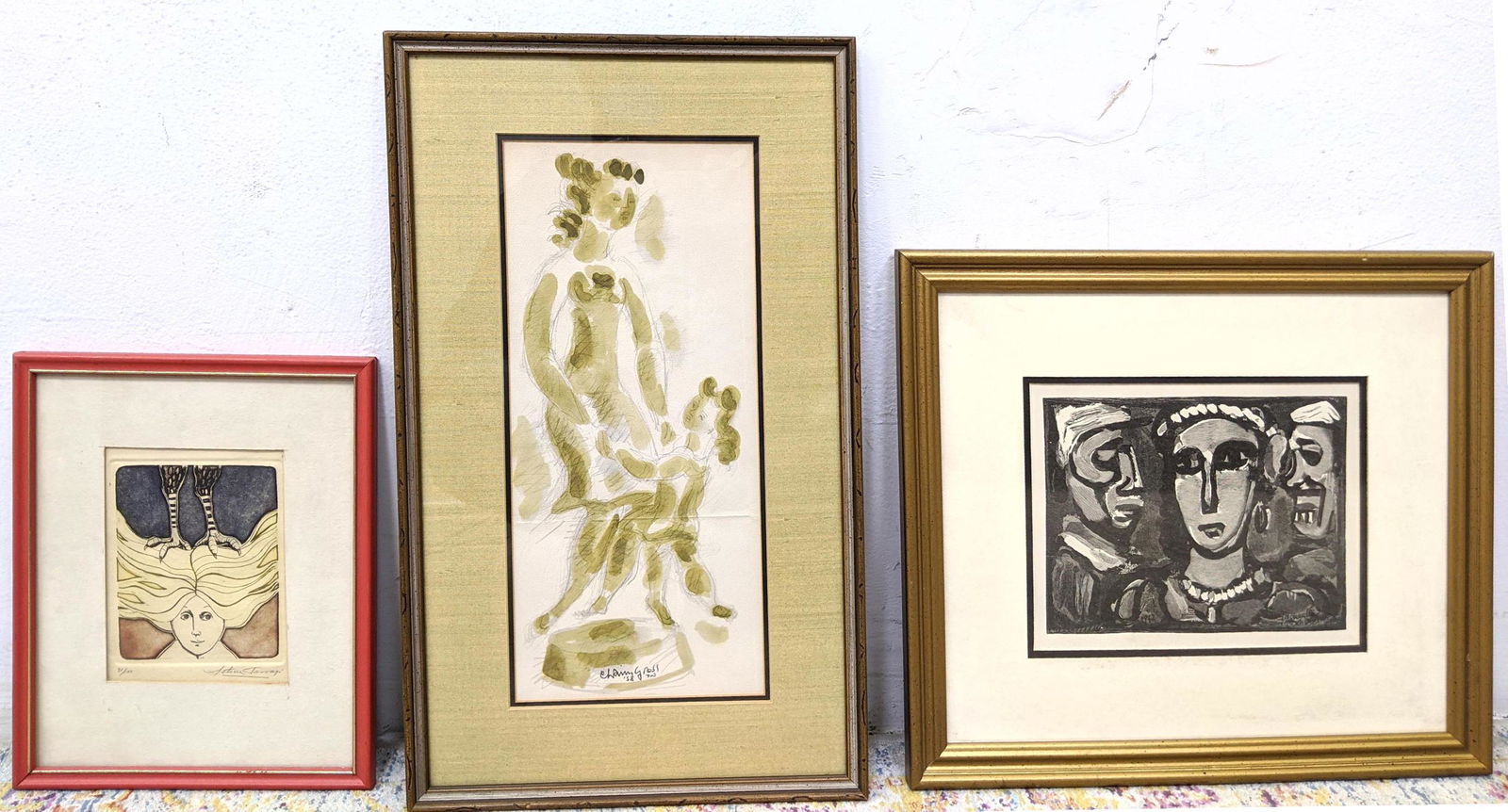 Three-piece Modern Prints. (1 of 19)