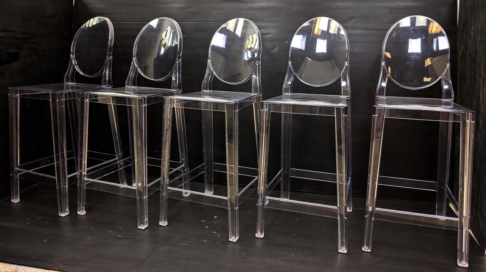 Set 5 KARTELL Barstools Designed by Philippe Starck. Ac (1 of 10)