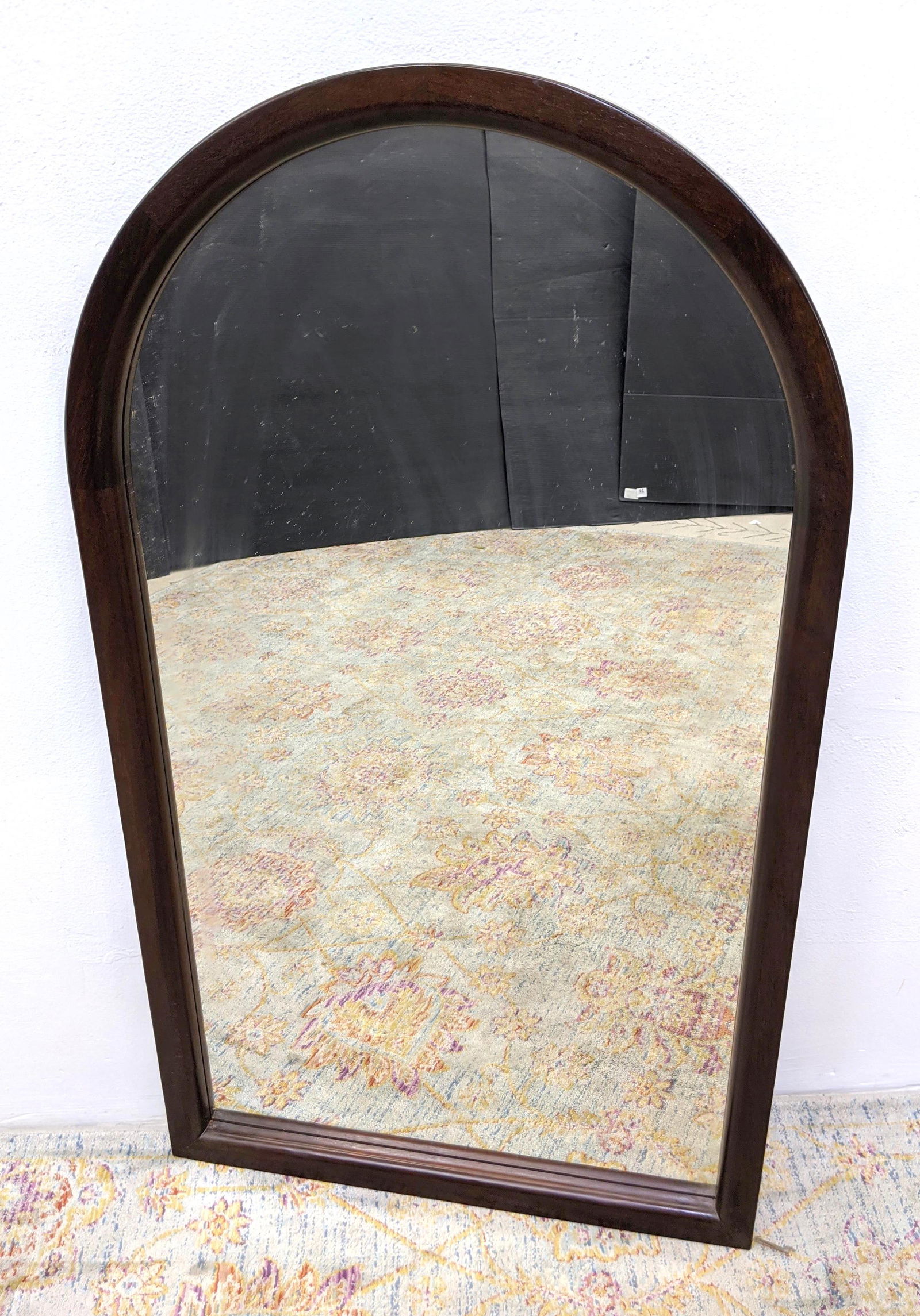 Danish Modern Arched Top Wall Mirror.  Made in Denmark. (1 of 9)