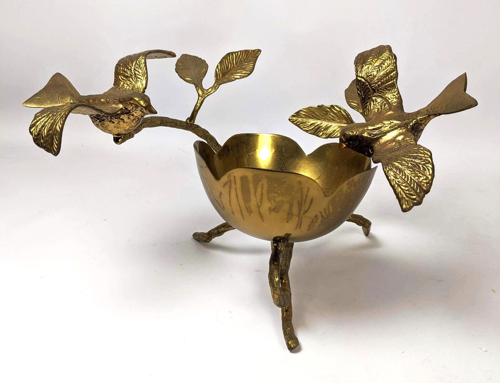 Esquino Mexico Brass Figural Table Sculpture. Flower Bo (1 of 5)