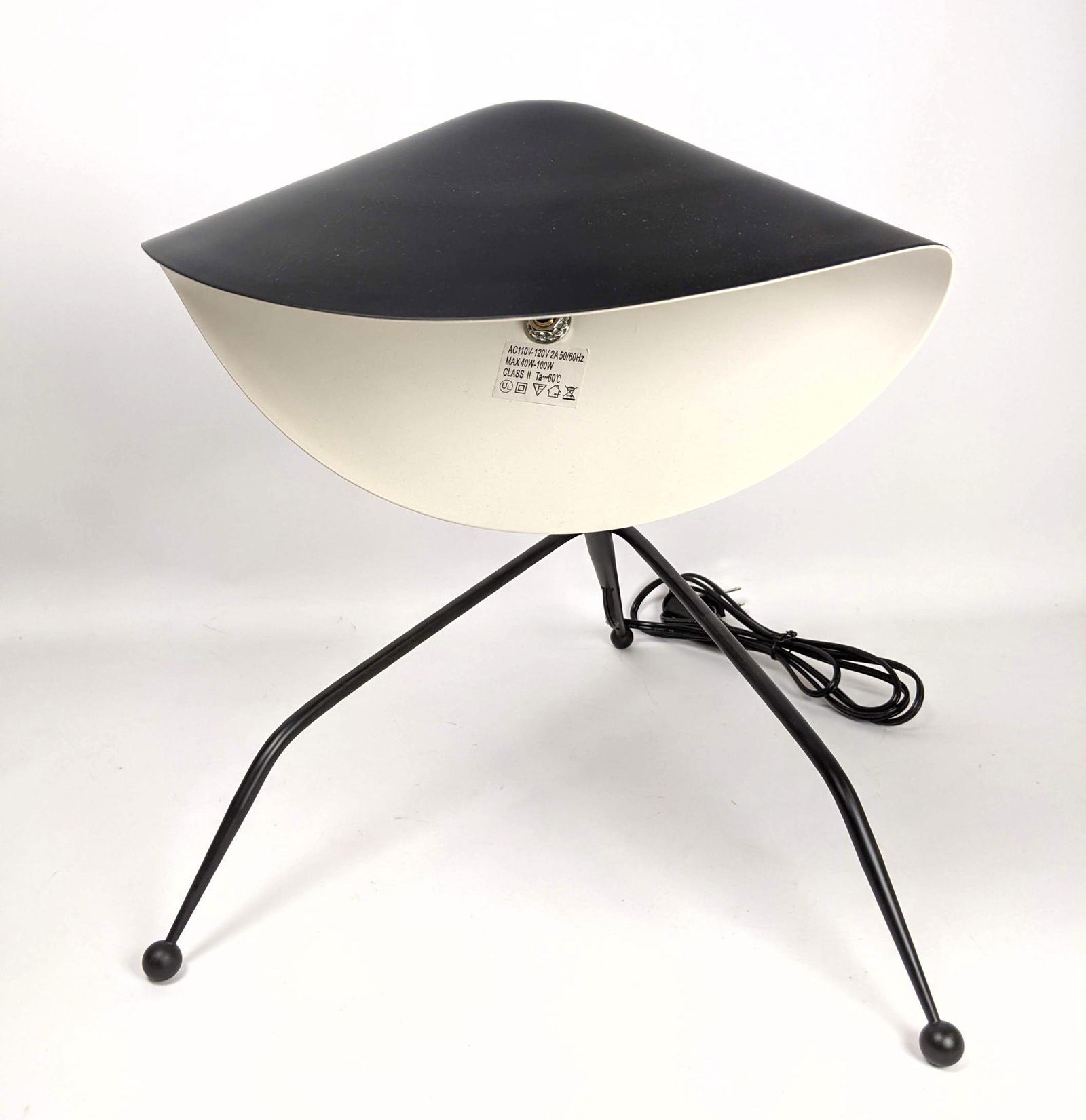 Serge Mouille style Black Desk Table Lamp. Modernist me (1 of 8)