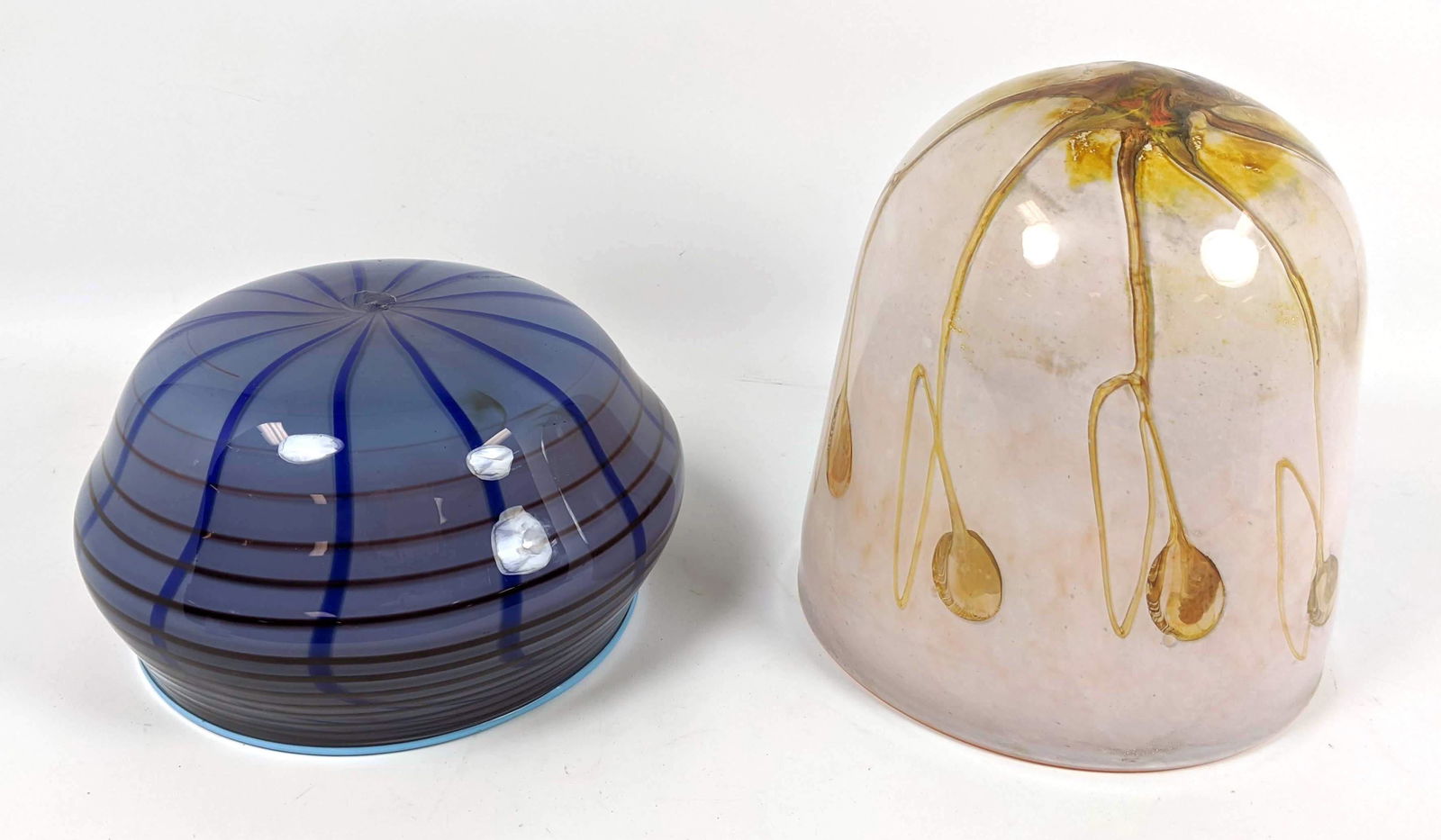 2 Pcs Studio Art Glass. 1 Signed Stephen Powell 83. (1 of 11)