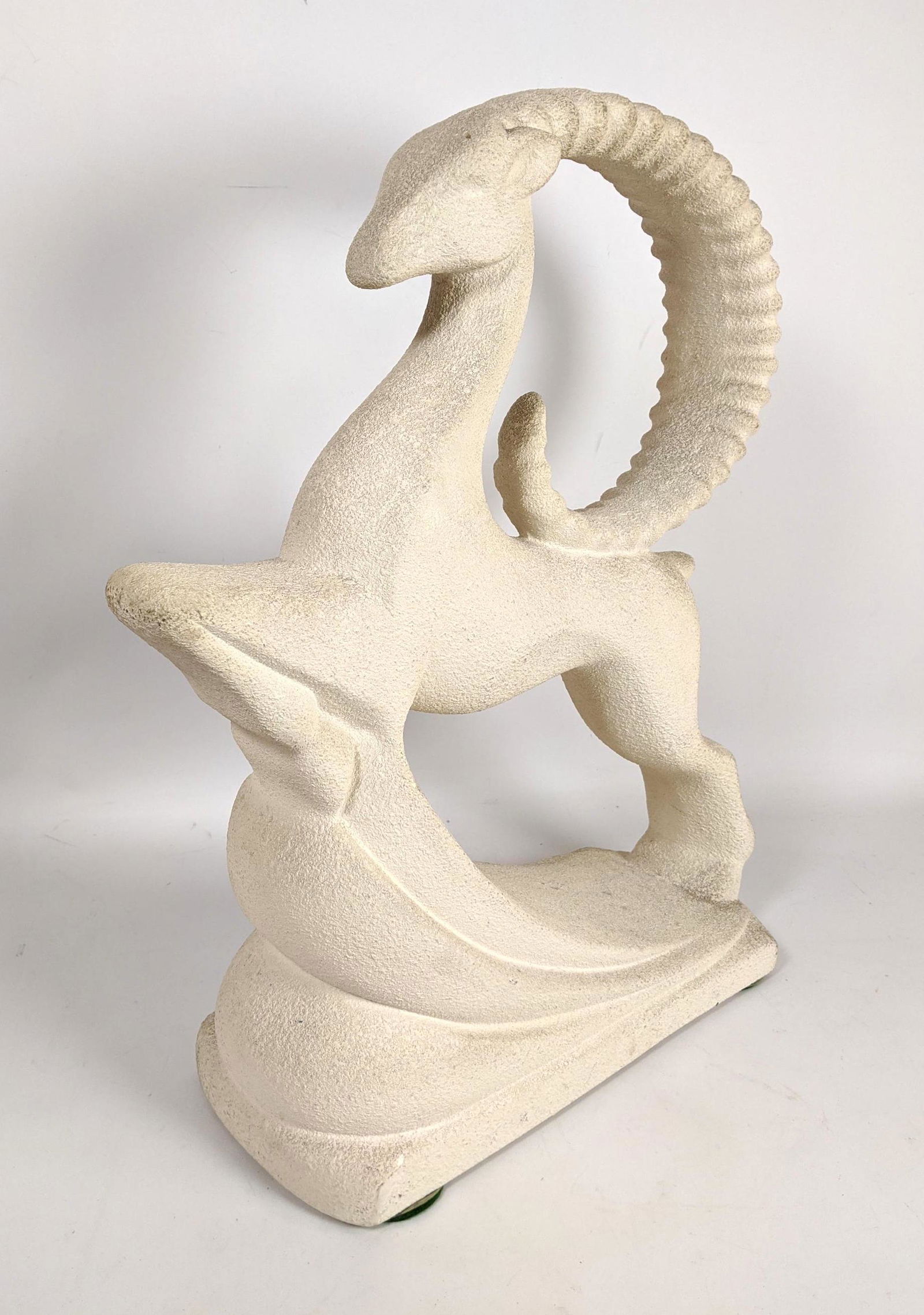 HAEGER American Pottery Figural Ram Sculpture. Label. (1 of 8)