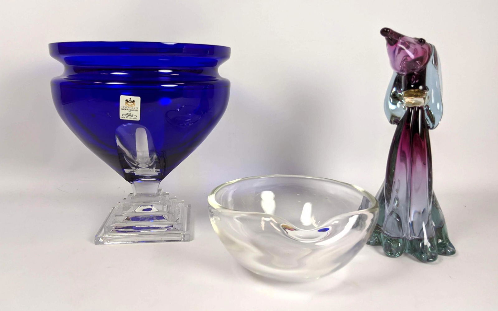 Three piece Art Glass & Crystal Lot (1 of 11)