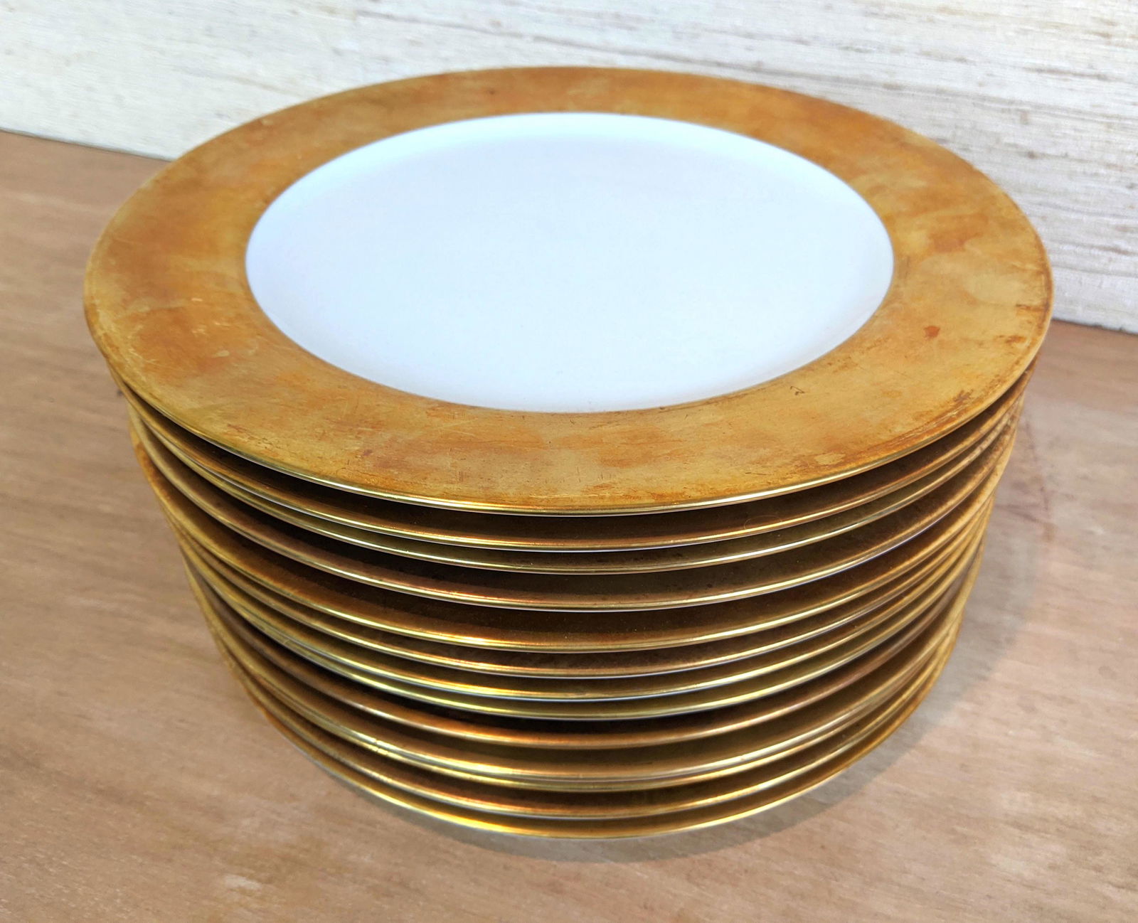 12 LIMOGES for SAKS FIFTH AVE 12 inch Service Plates: Set 12 LIMOGES for SAKS FIFTH AVENUE Service Plates. Gold rim. -- Dimensions: D: 12 inches --- IMPORTANT: These items are onsite in Villanova, PA. DO NOT BID if you are unable pay by April 19 at 5PM o