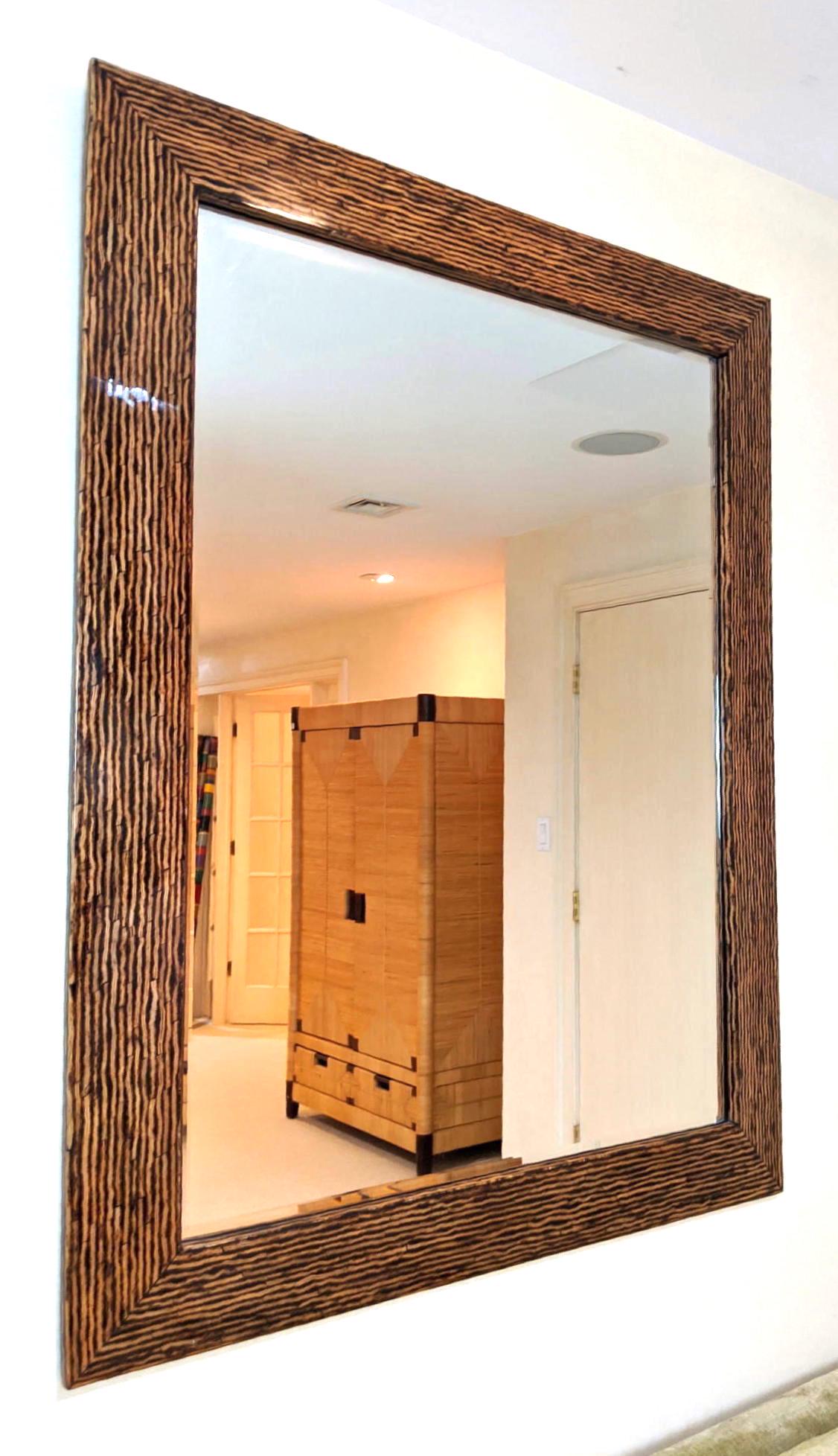 Decorative Rectangular Wall Mirror.  Beveled frame. (1 of 9)