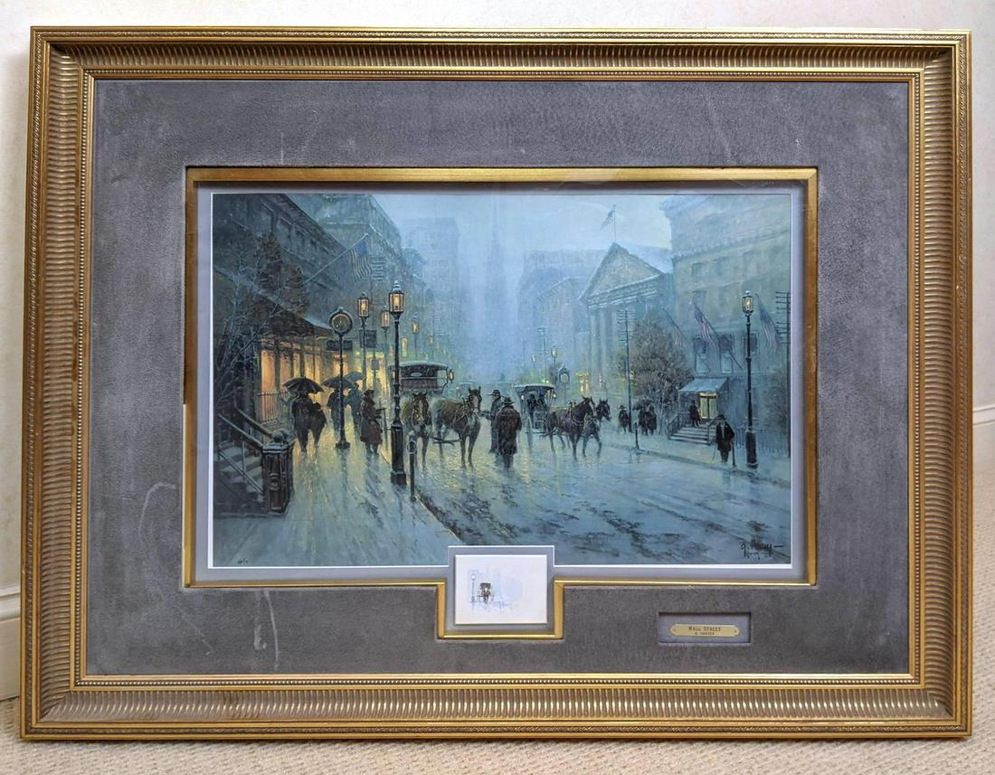G. HARVEY "Wall Street" Print and Original Piece. City (1 of 11)