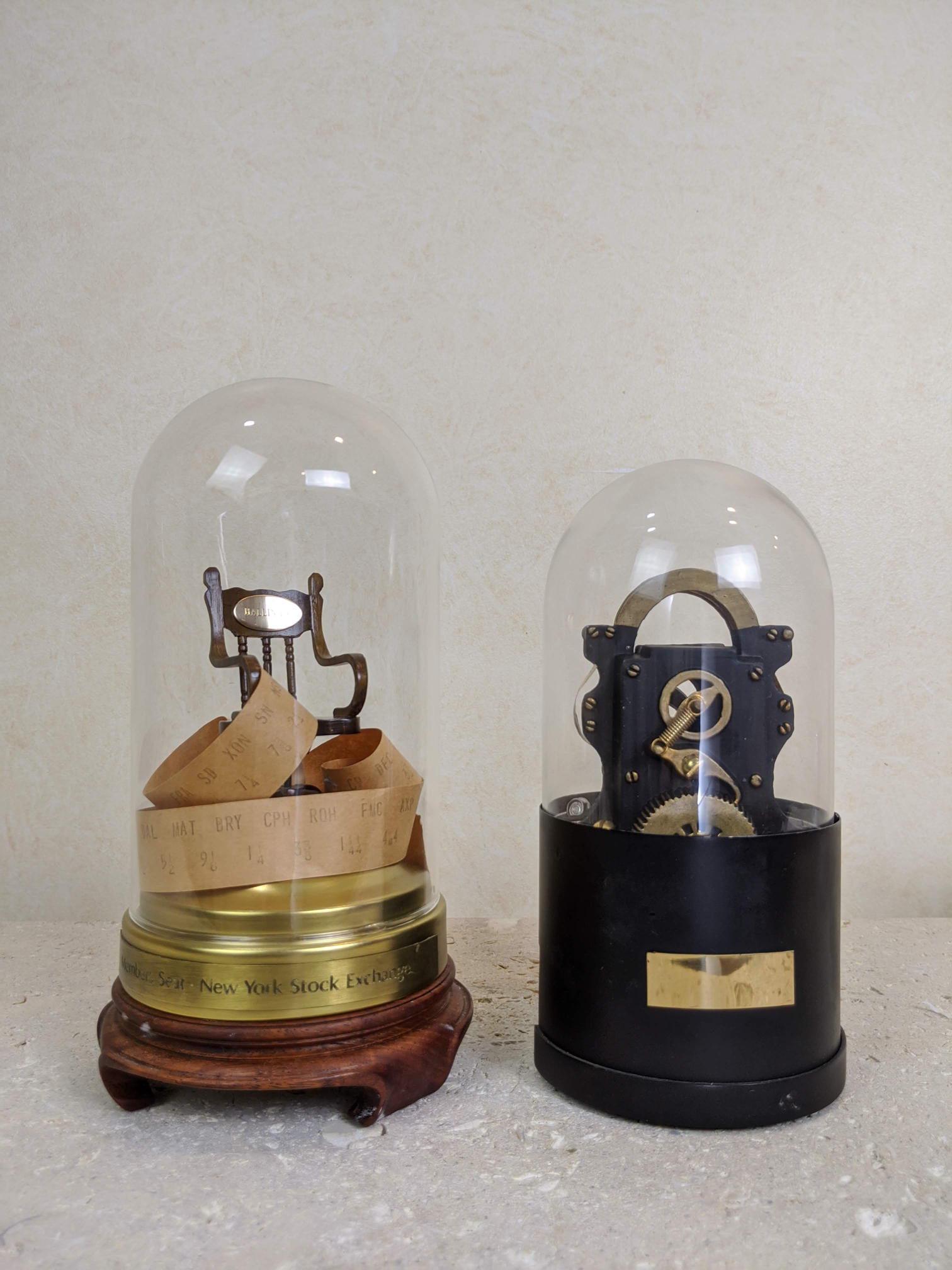 Two Glass Encased Models on Bases. 1) Miniature chair a (1 of 9)