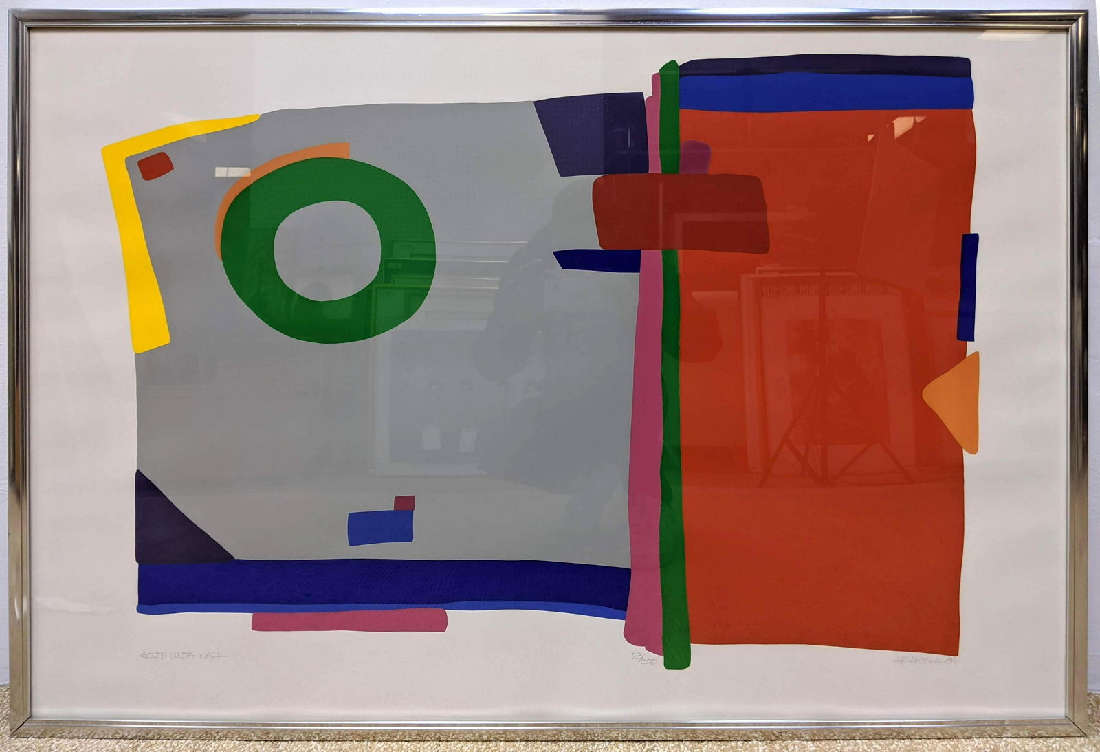 DANIEL GELAKOSKA Signed Modernist Print. "South Vinta W (1 of 8)