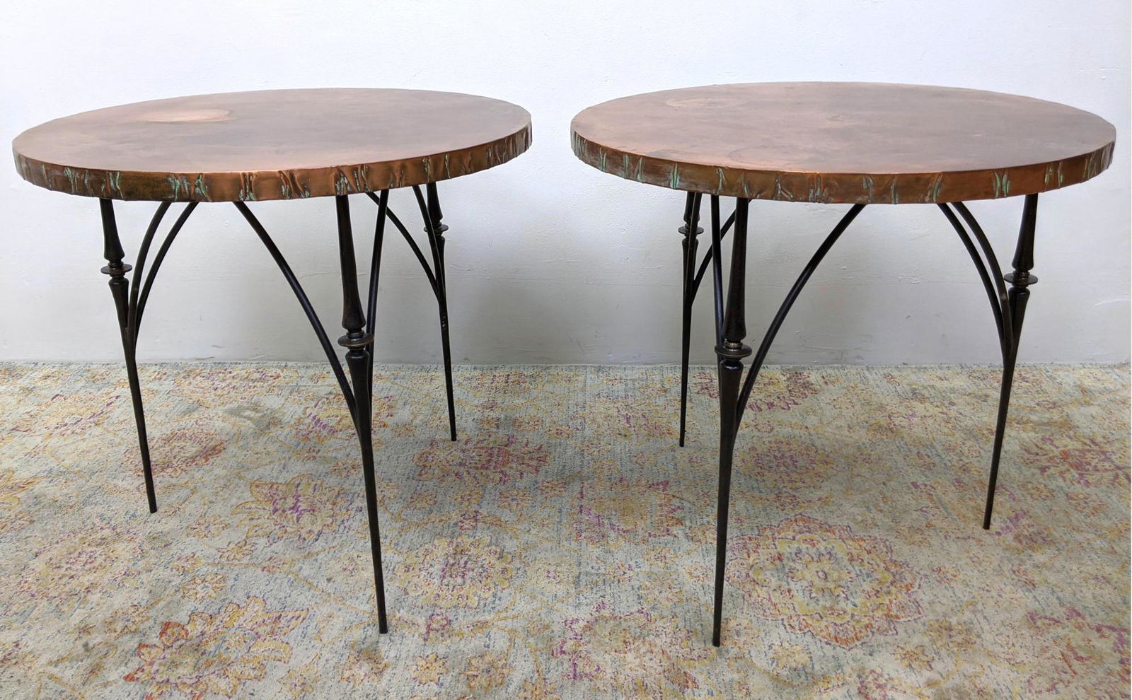Pair of Copper William Sofield Bistro table from The So (1 of 12)