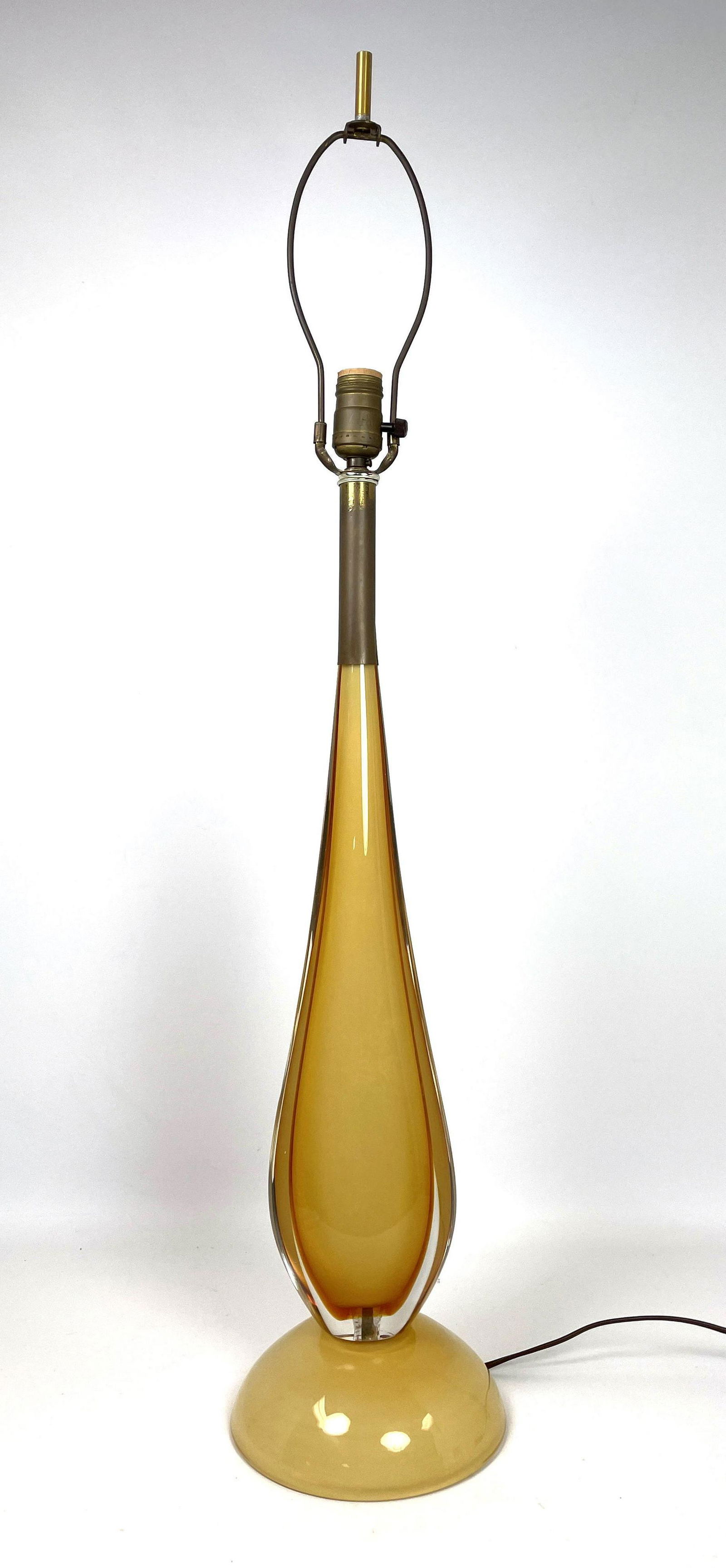 Murano Glass Table Lamp. Cased Art Glass Teardrop Form (1 of 11)