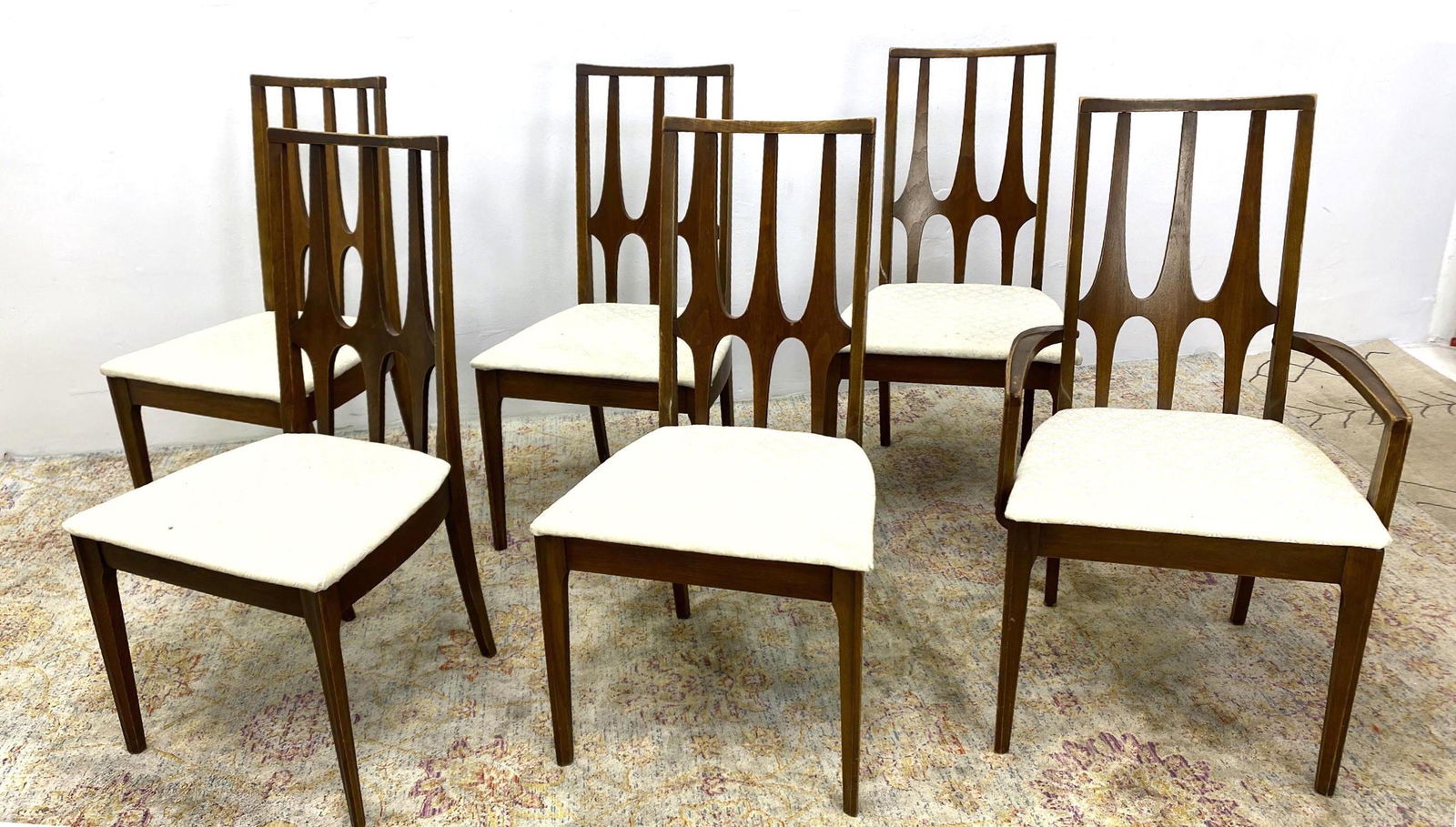 Set 6 Brasilia Dining Chairs. American Modern made in N (1 of 20)