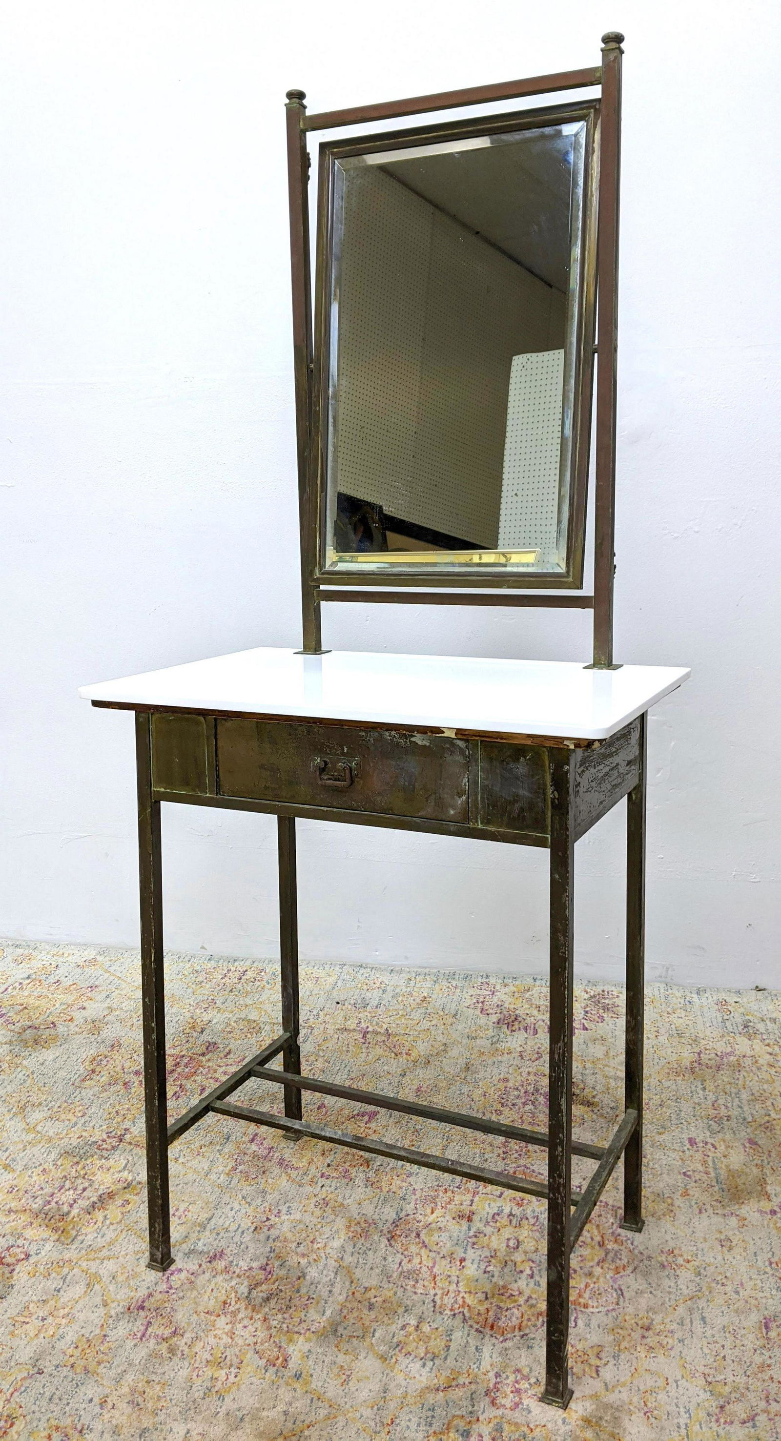 Vintage Metal Frame Vanity Washstand. Probably Austrian (1 of 15)