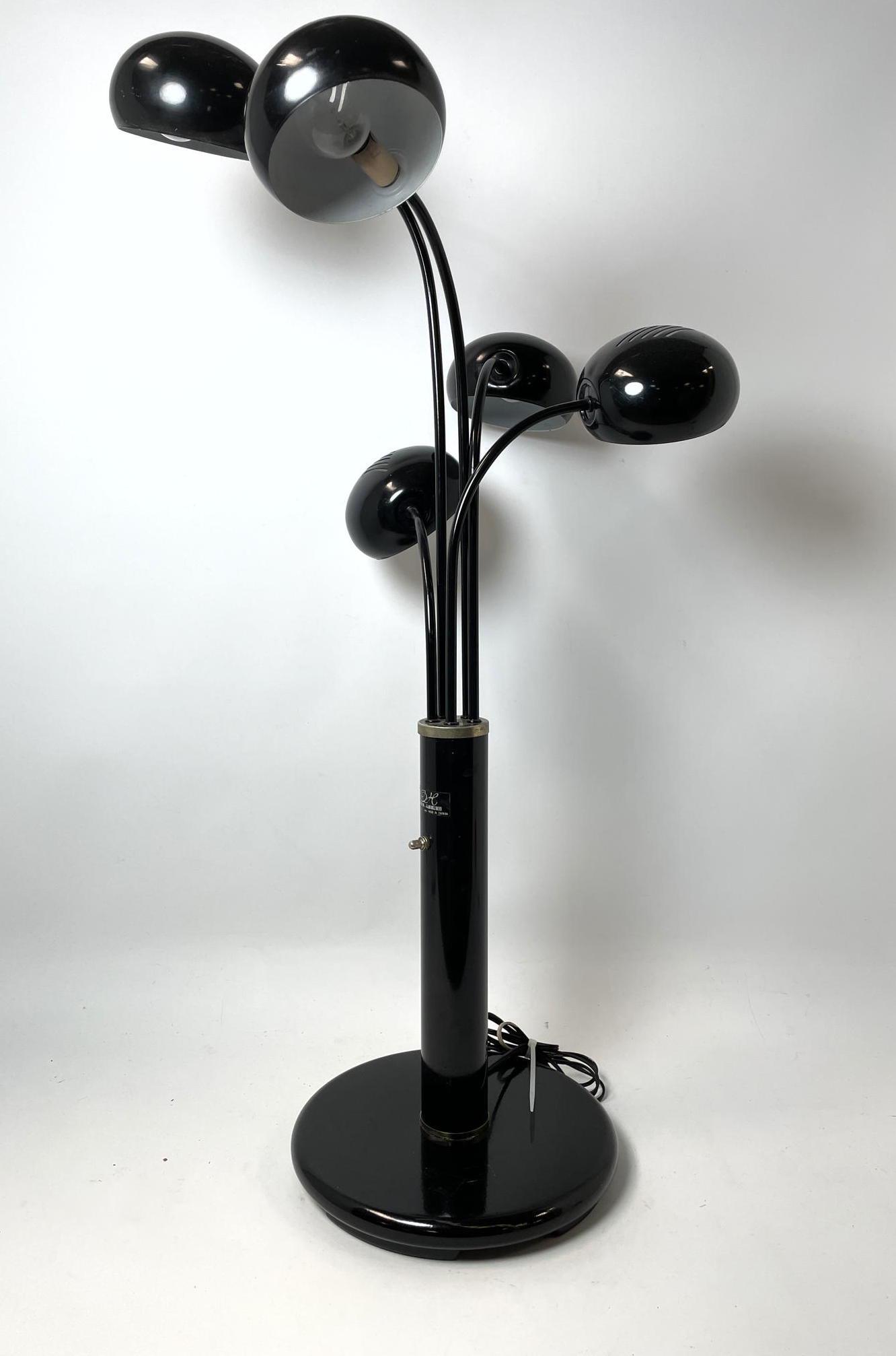 OH LIGHTING Tall 5 Arm Table Lamp. Five arched arms wit (1 of 8)