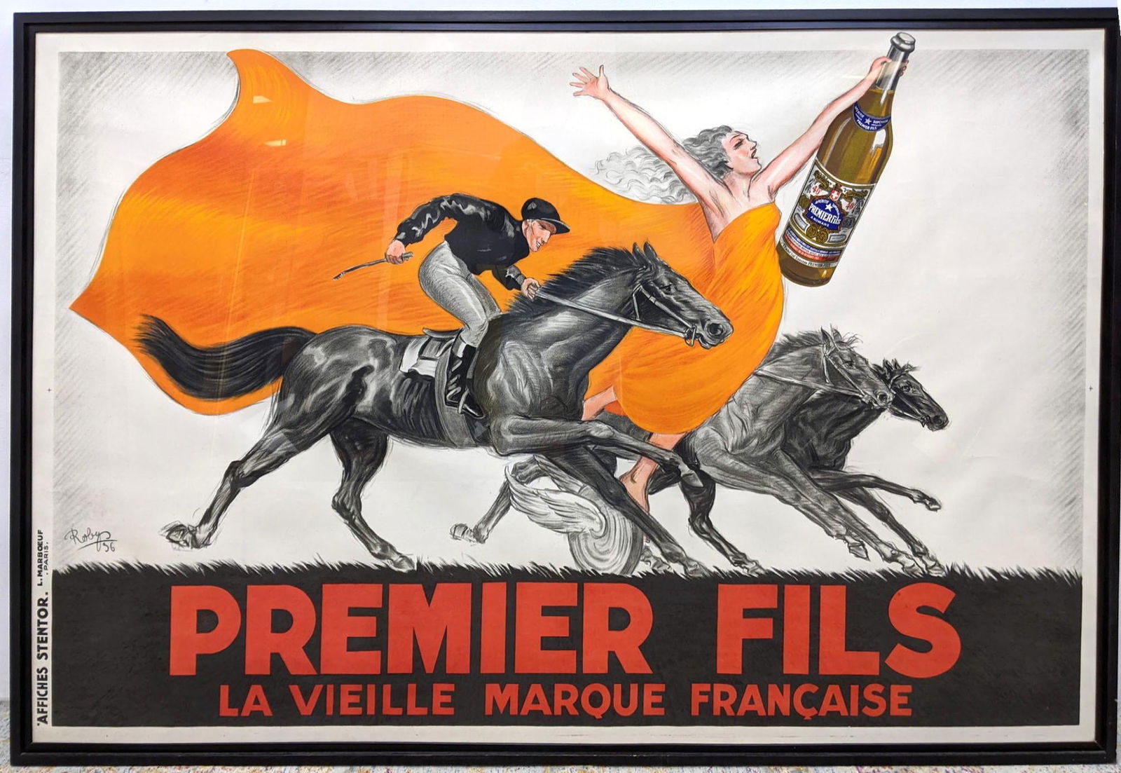 Original "Premier Fils" Aperitif Poster by ROBY. Jockey (1 of 10)