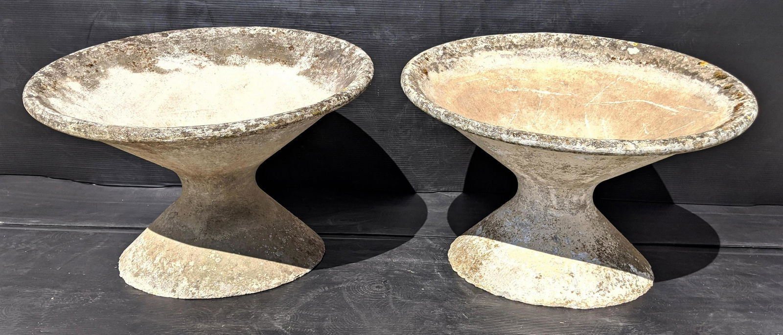 Pair WILLY GUHL Garden Planters.  Corseted designs. (1 of 8)