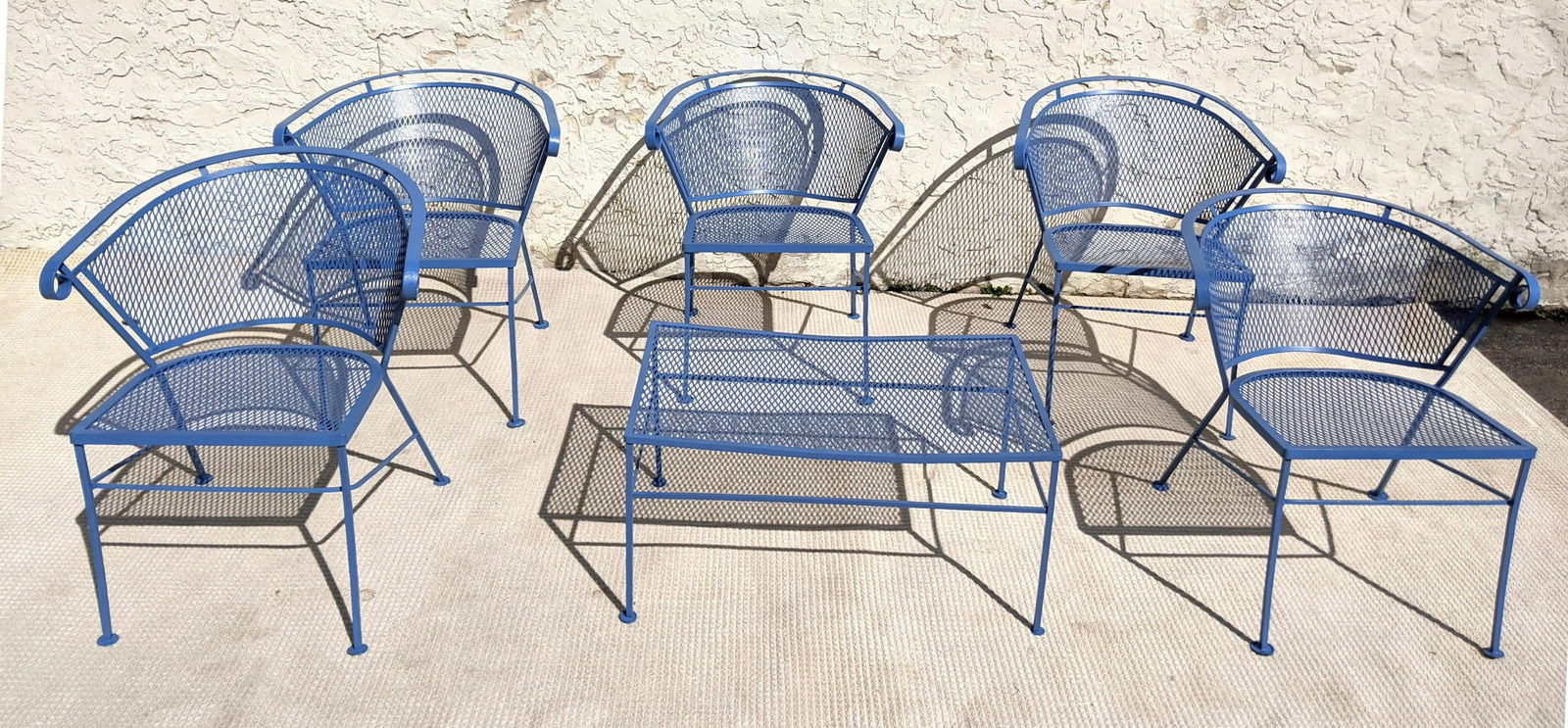 6pcs Salterini Style Outdoor Garden Furniture. 5 chairs (1 of 8)