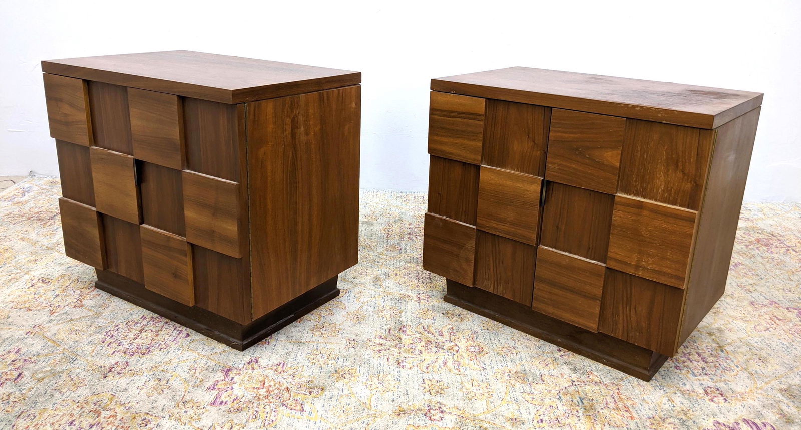 Pair Young Mfg. Paul Evans Style Side Tables. American (1 of 13)