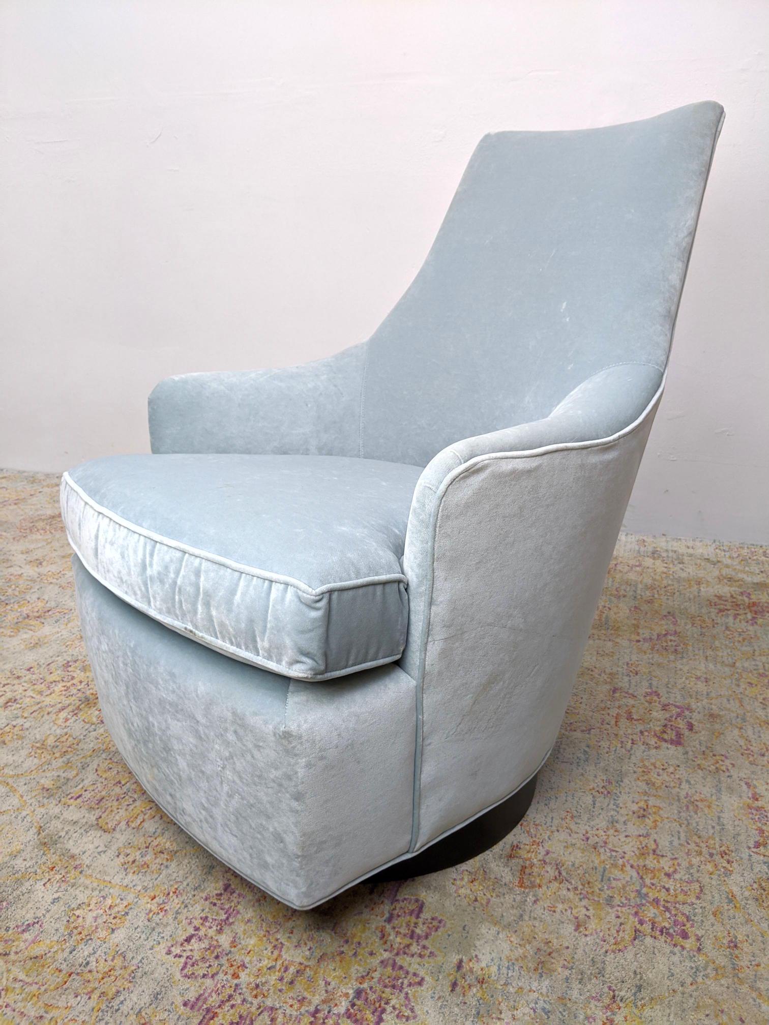 Mitchell Gold Bob Williams Tall Back Lounge Chair. Swiv (1 of 11)