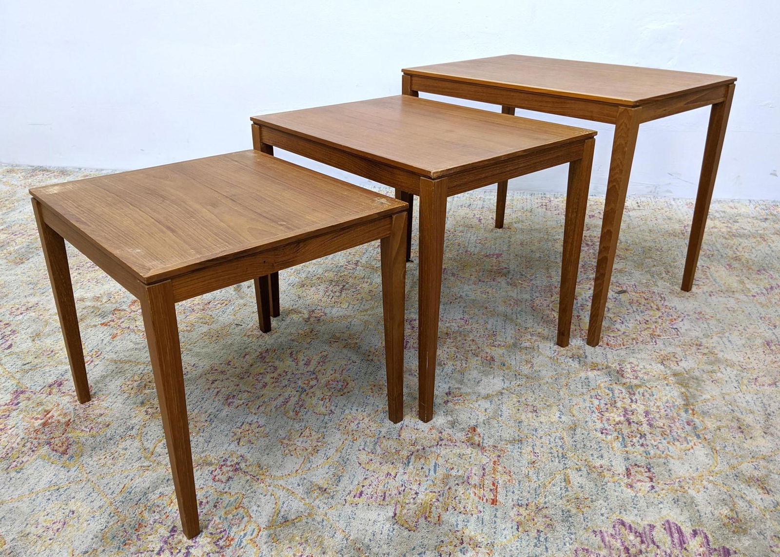 3pc Set Bent Silberg Nesting Tables. Danish Modern (1 of 15)