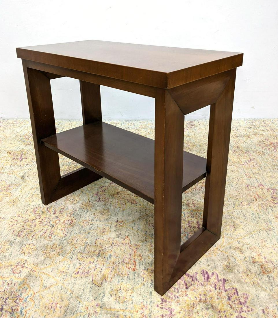 American Modern Occasional Table with lower shelf. (1 of 15)